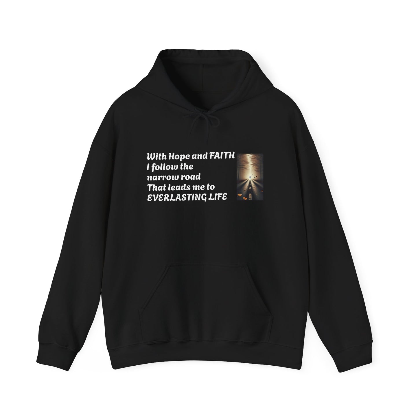 Inspirational Hoodie with HOPE and FAITH Design