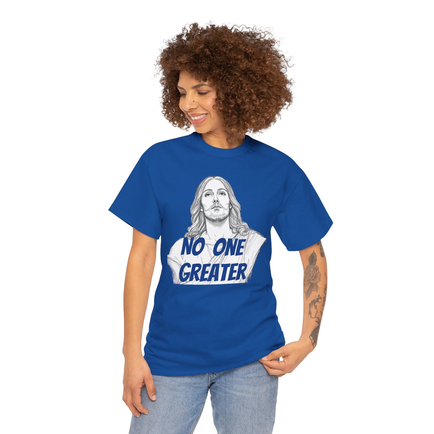 Inspirational Tee - NO ONE GREATER Unisex Heavy Cotton