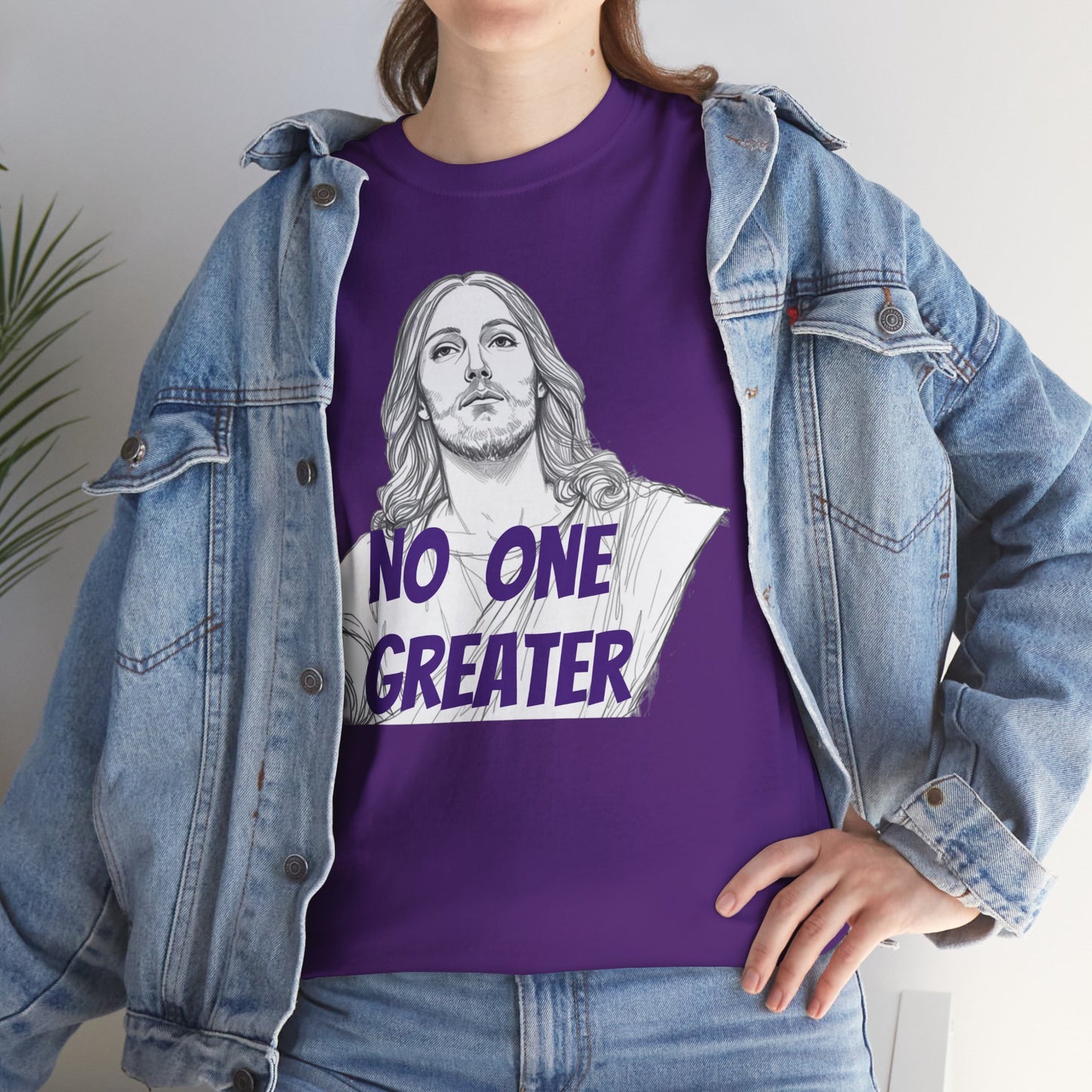 Inspirational Tee - NO ONE GREATER Unisex Heavy Cotton
