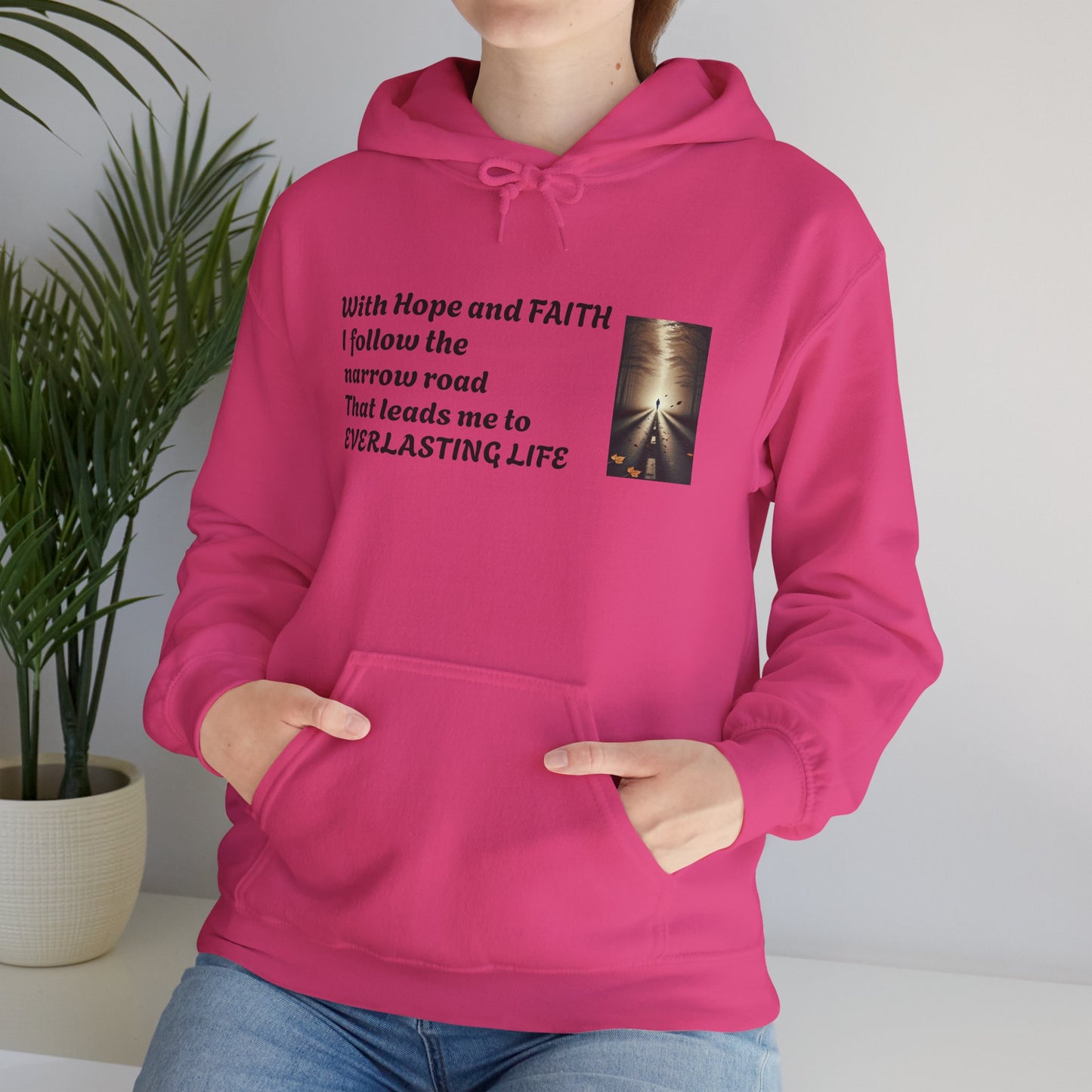 Inspirational Hoodie with HOPE and FAITH Design