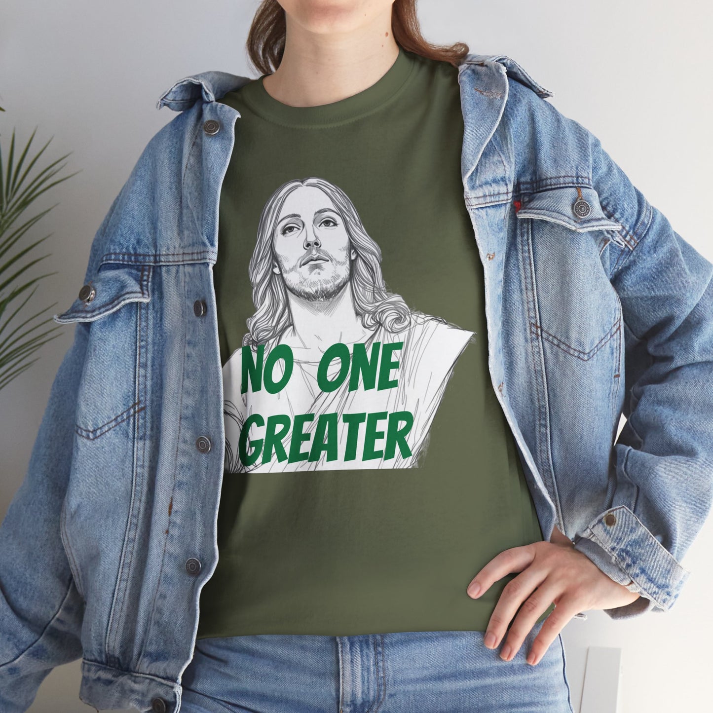 Inspirational Tee - NO ONE GREATER Unisex Heavy Cotton