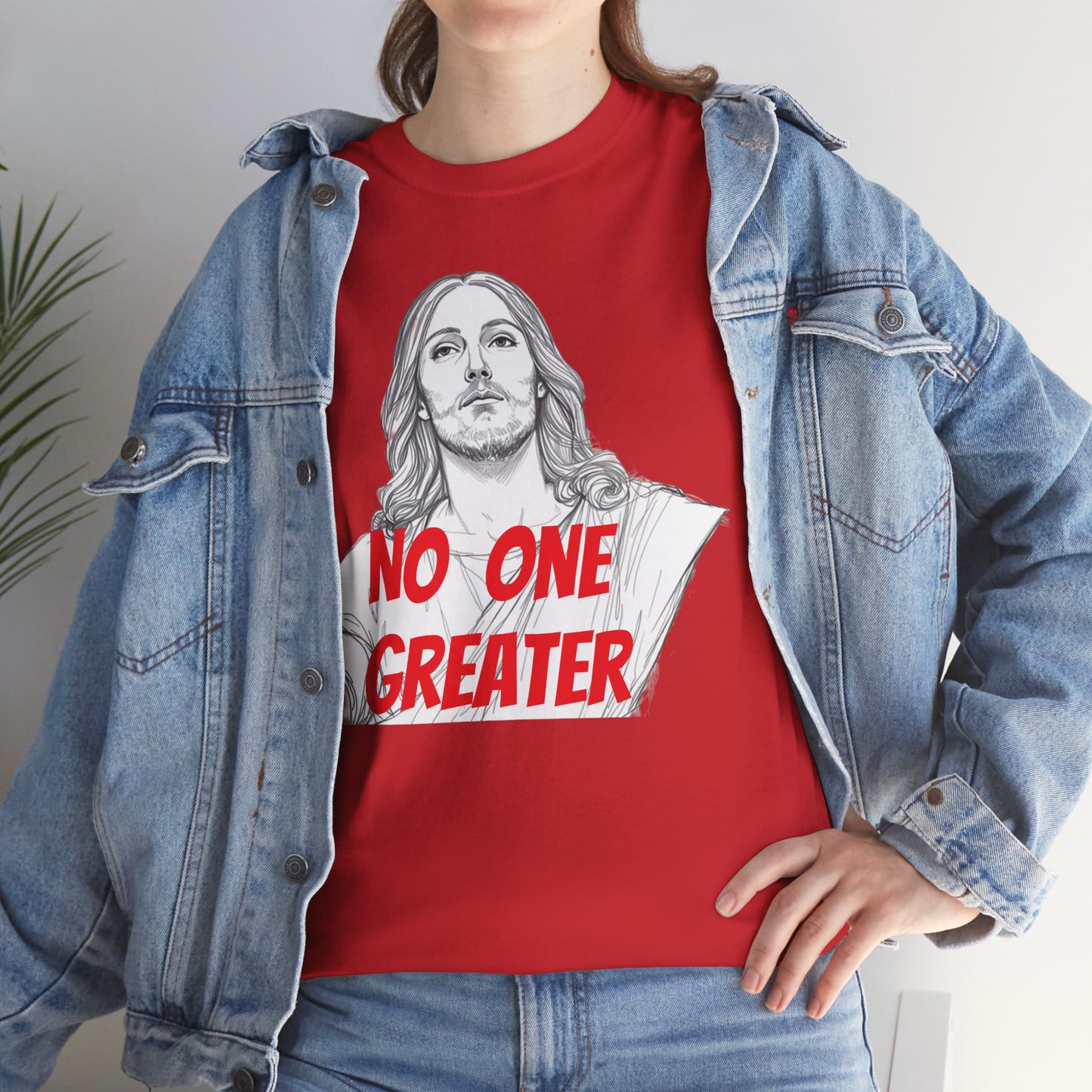 Inspirational Tee - NO ONE GREATER Unisex Heavy Cotton