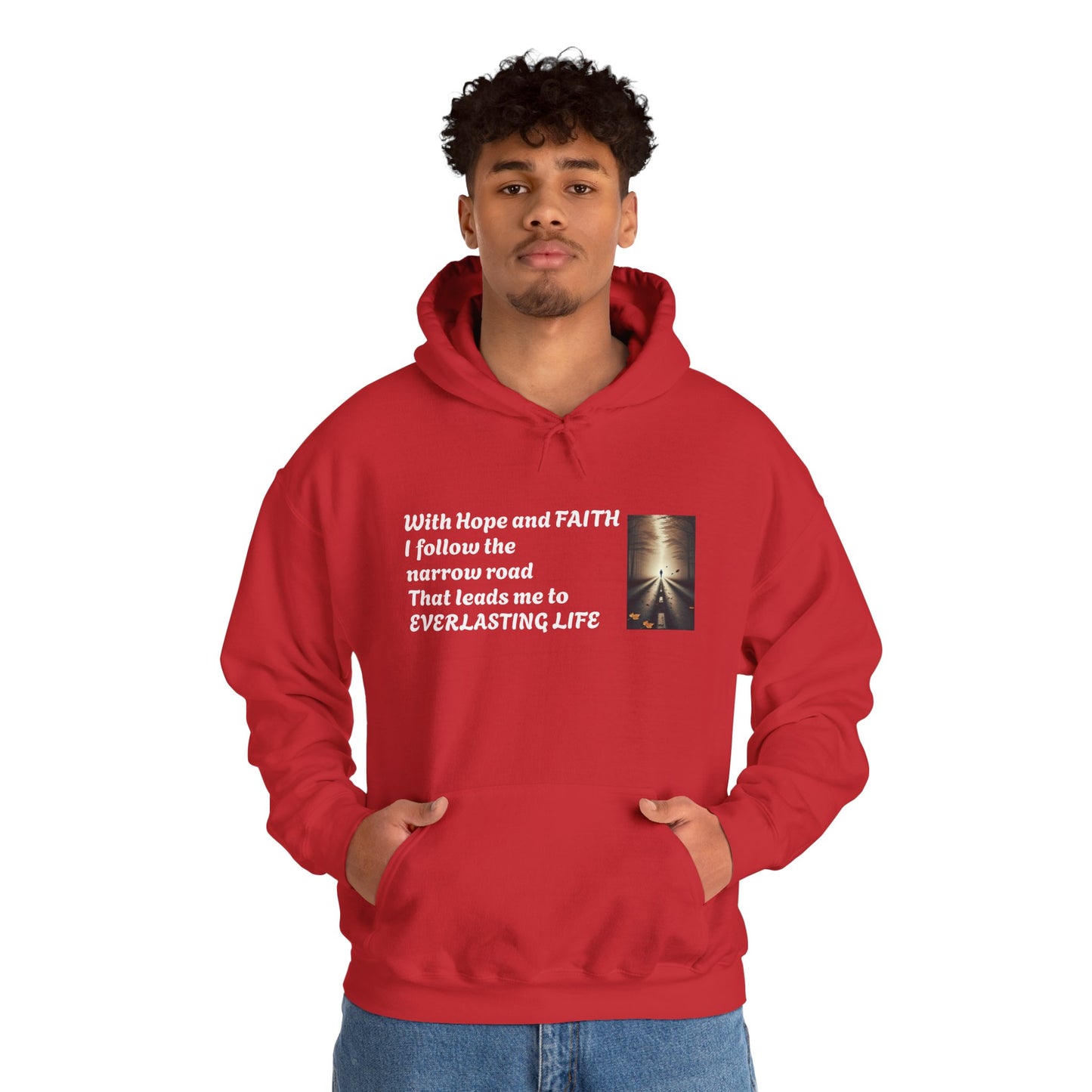 Inspirational Hoodie with HOPE and FAITH Design