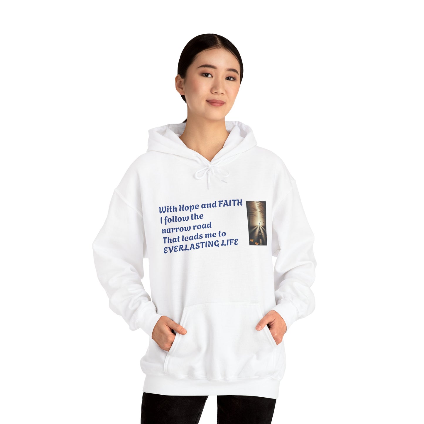 Inspirational Hoodie with HOPE and FAITH Design