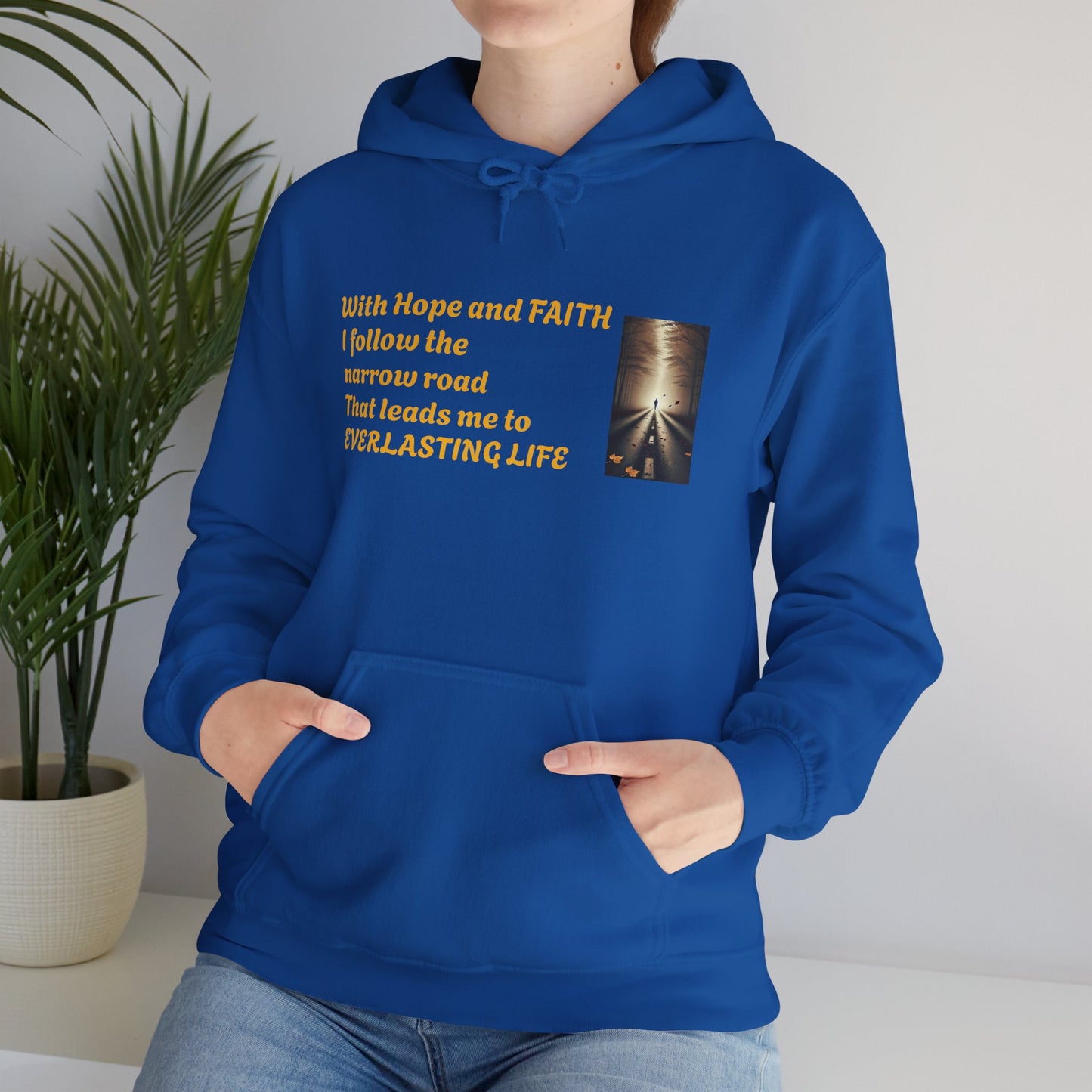 Inspirational Hoodie with HOPE and FAITH Design