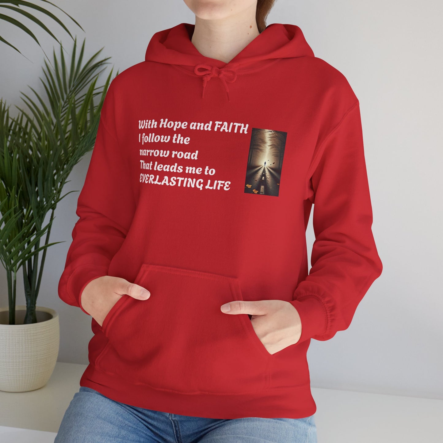 Inspirational Hoodie with HOPE and FAITH Design