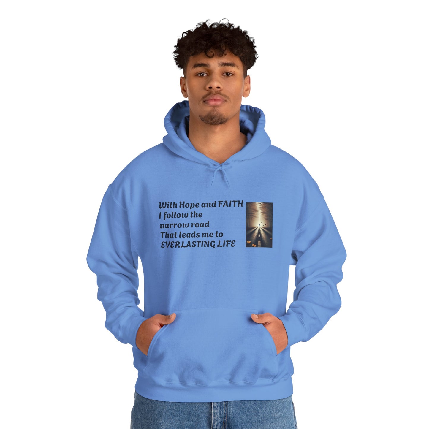 Inspirational Hoodie with HOPE and FAITH Design