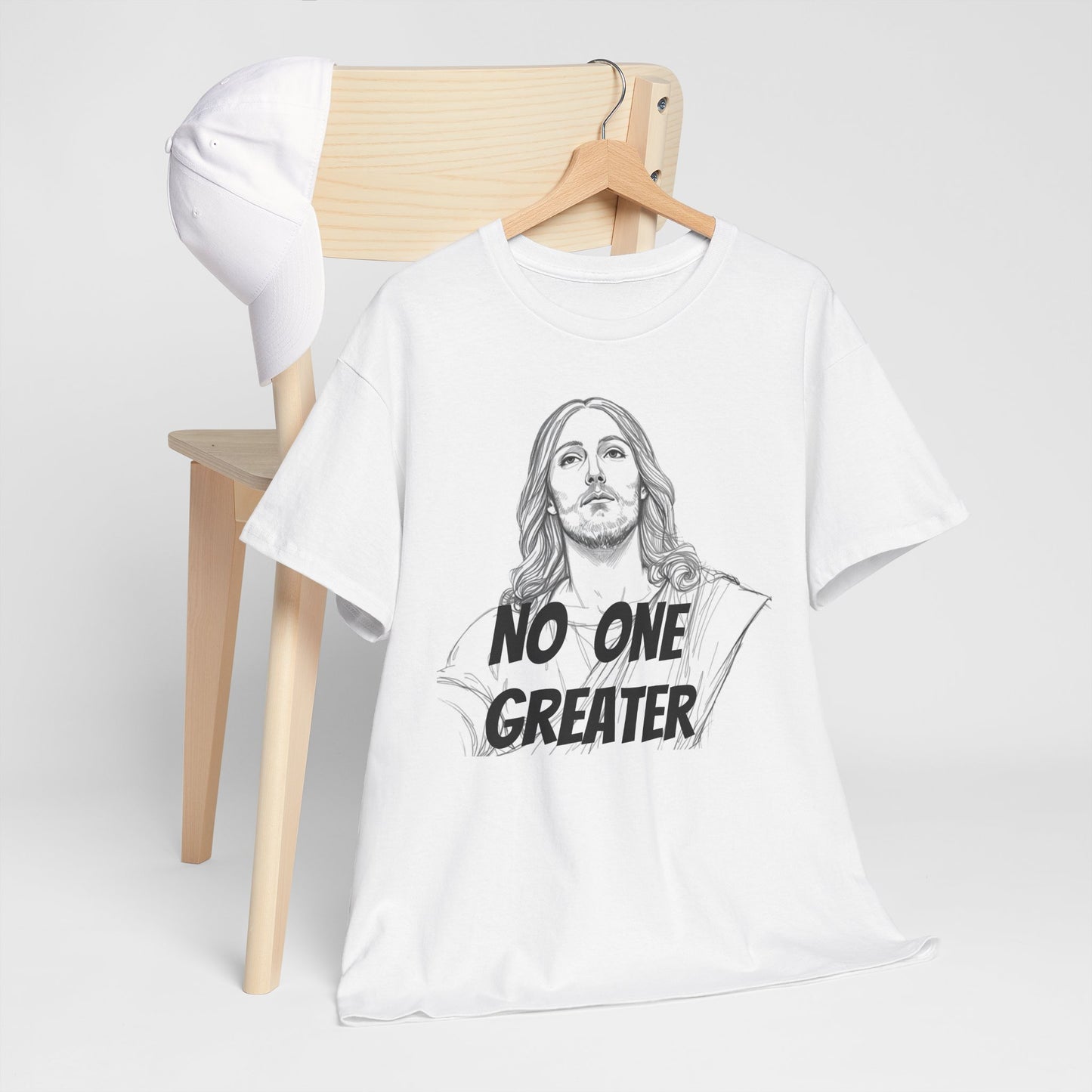 Inspirational Tee - NO ONE GREATER Unisex Heavy Cotton