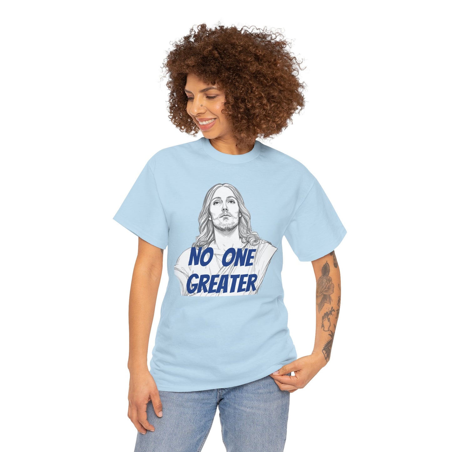 Inspirational Tee - NO ONE GREATER Unisex Heavy Cotton