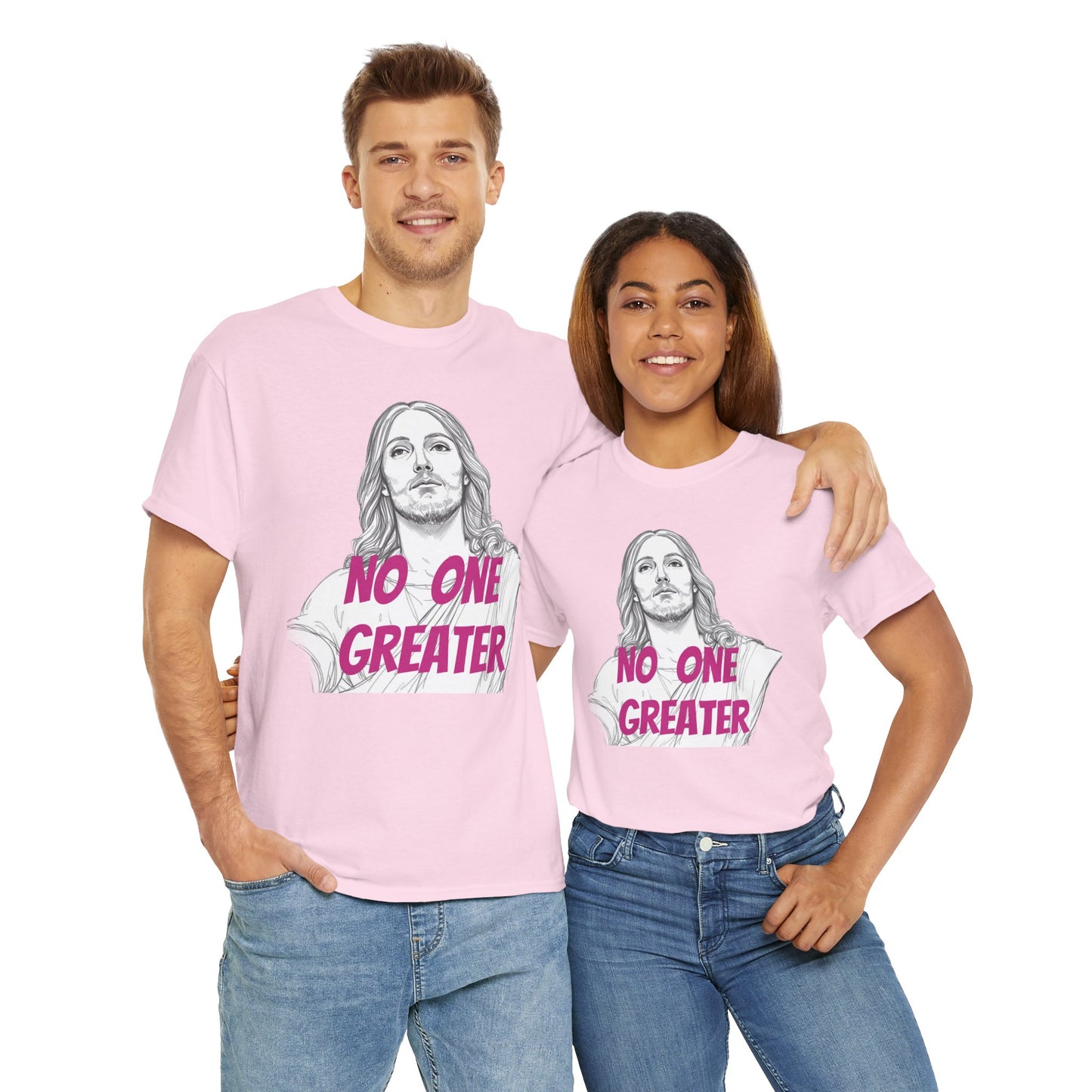 Inspirational Tee - NO ONE GREATER Unisex Heavy Cotton
