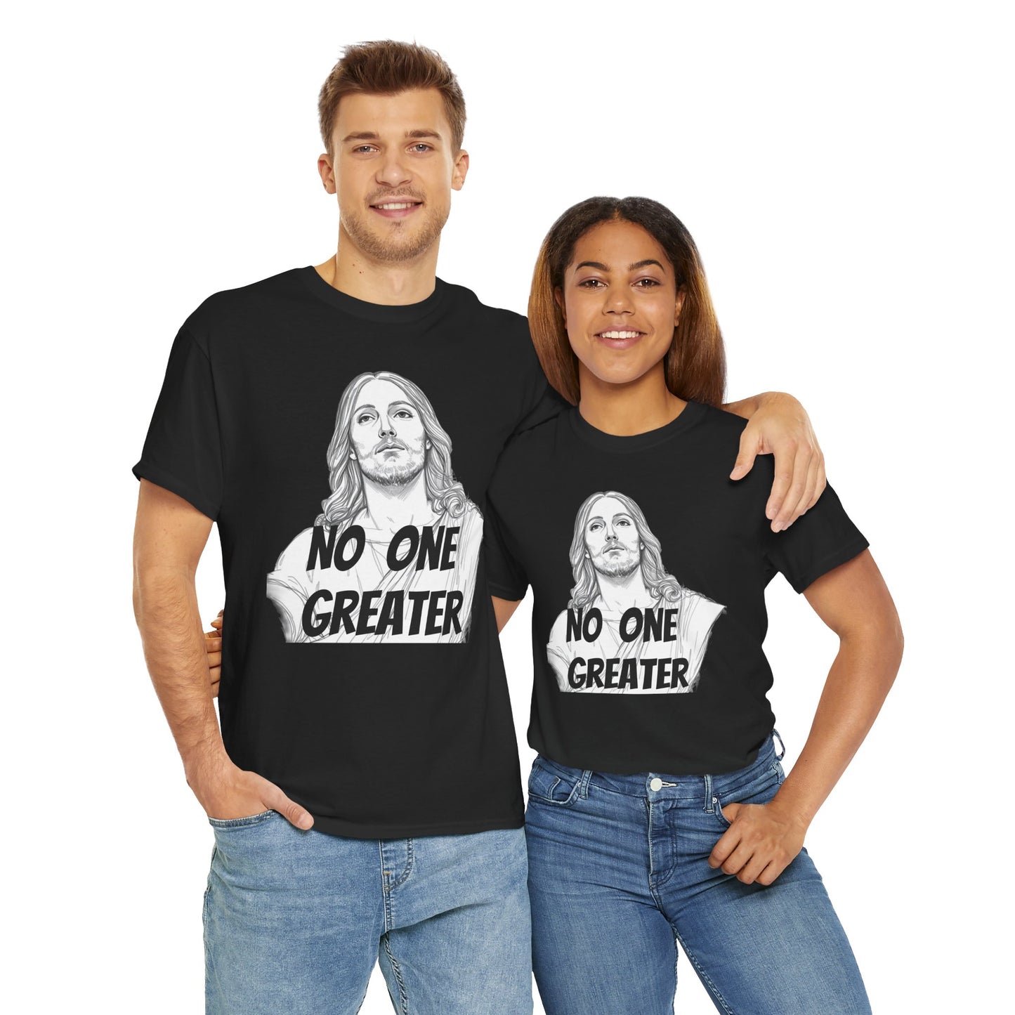 Inspirational Tee - NO ONE GREATER Unisex Heavy Cotton