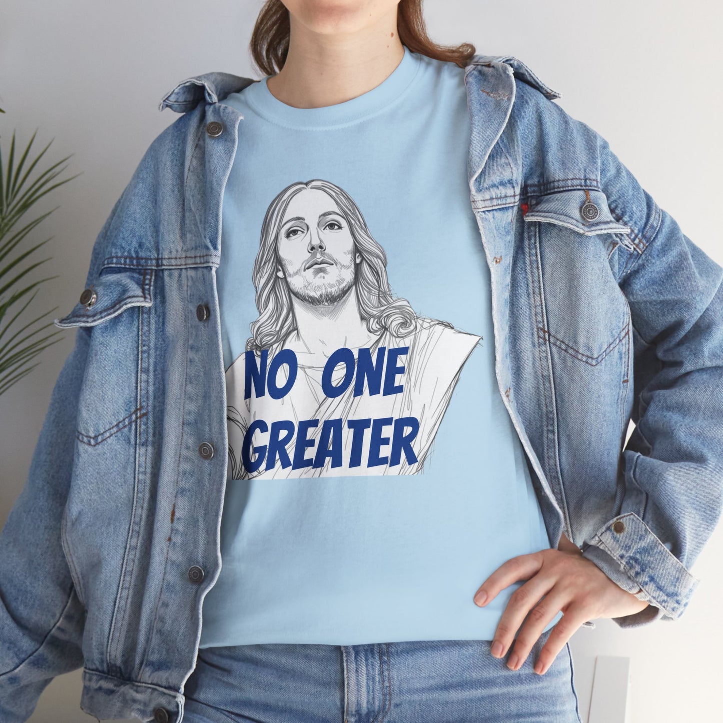 Inspirational Tee - NO ONE GREATER Unisex Heavy Cotton