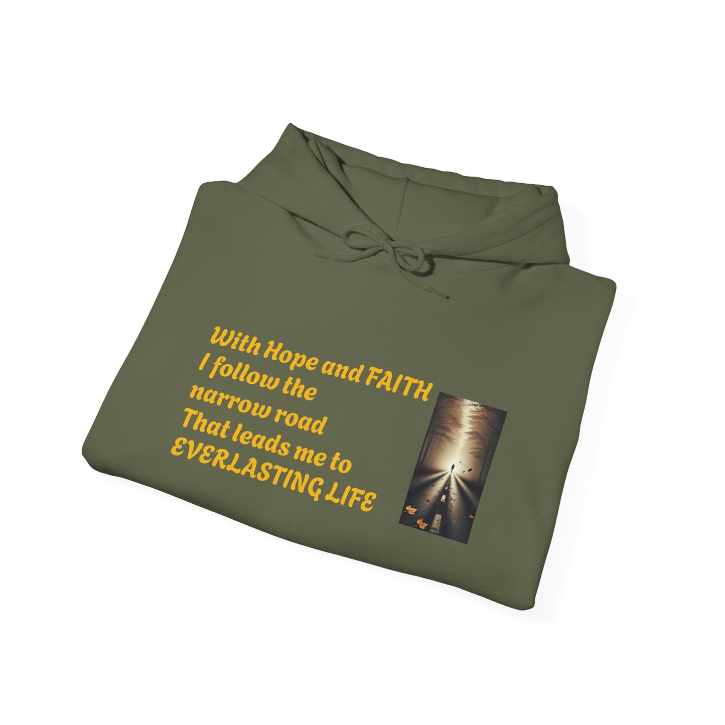 Inspirational Hoodie with HOPE and FAITH Design