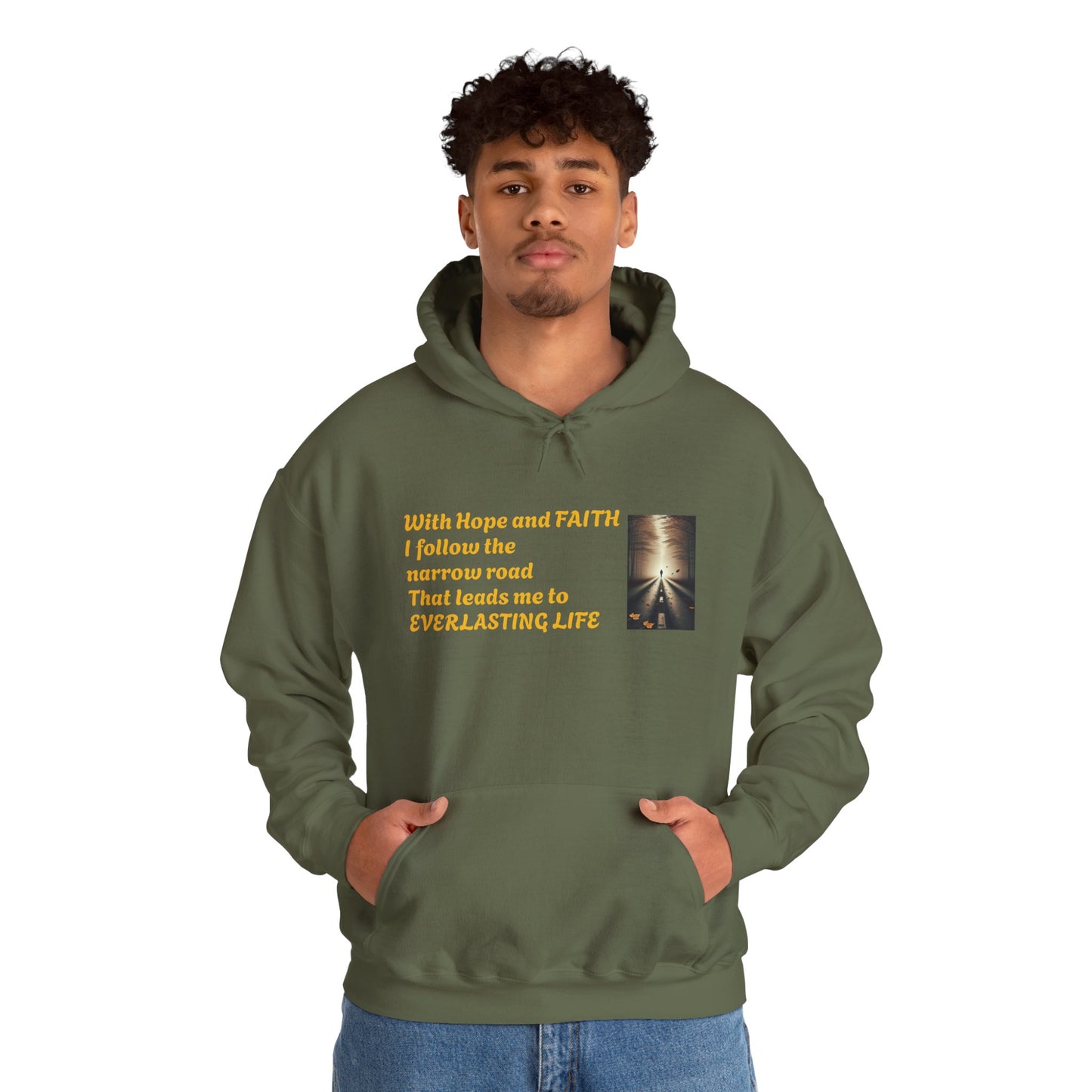 Inspirational Hoodie with HOPE and FAITH Design