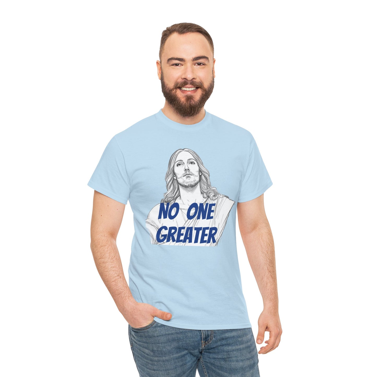 Inspirational Tee - NO ONE GREATER Unisex Heavy Cotton