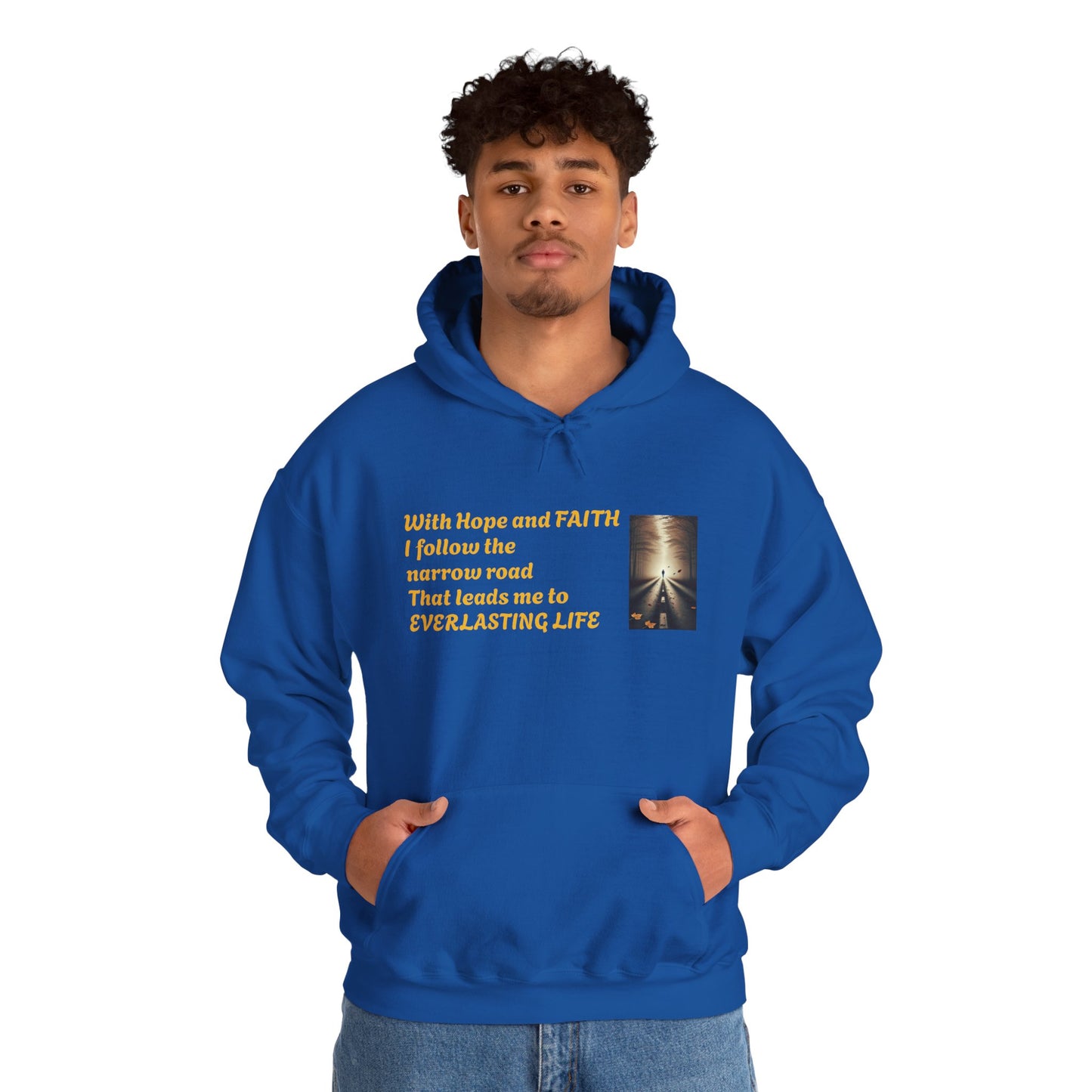 Inspirational Hoodie with HOPE and FAITH Design