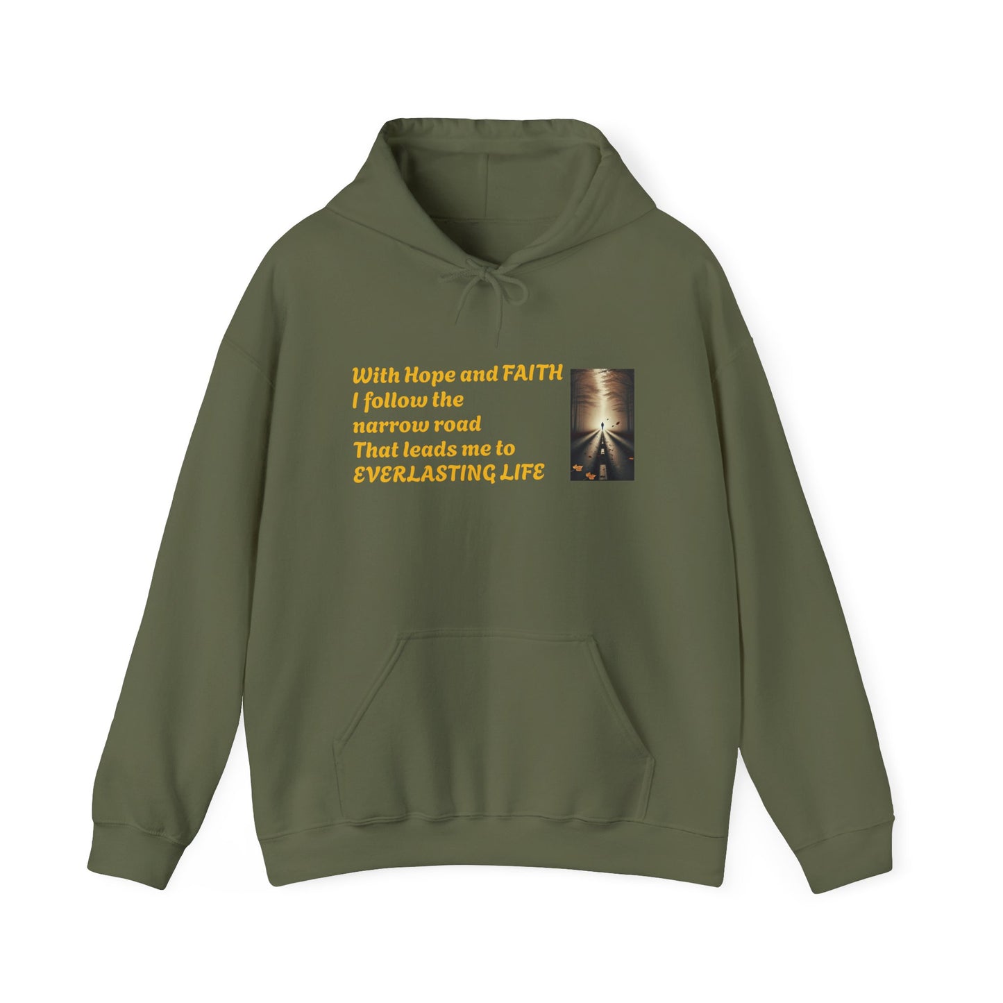 Inspirational Hoodie with HOPE and FAITH Design