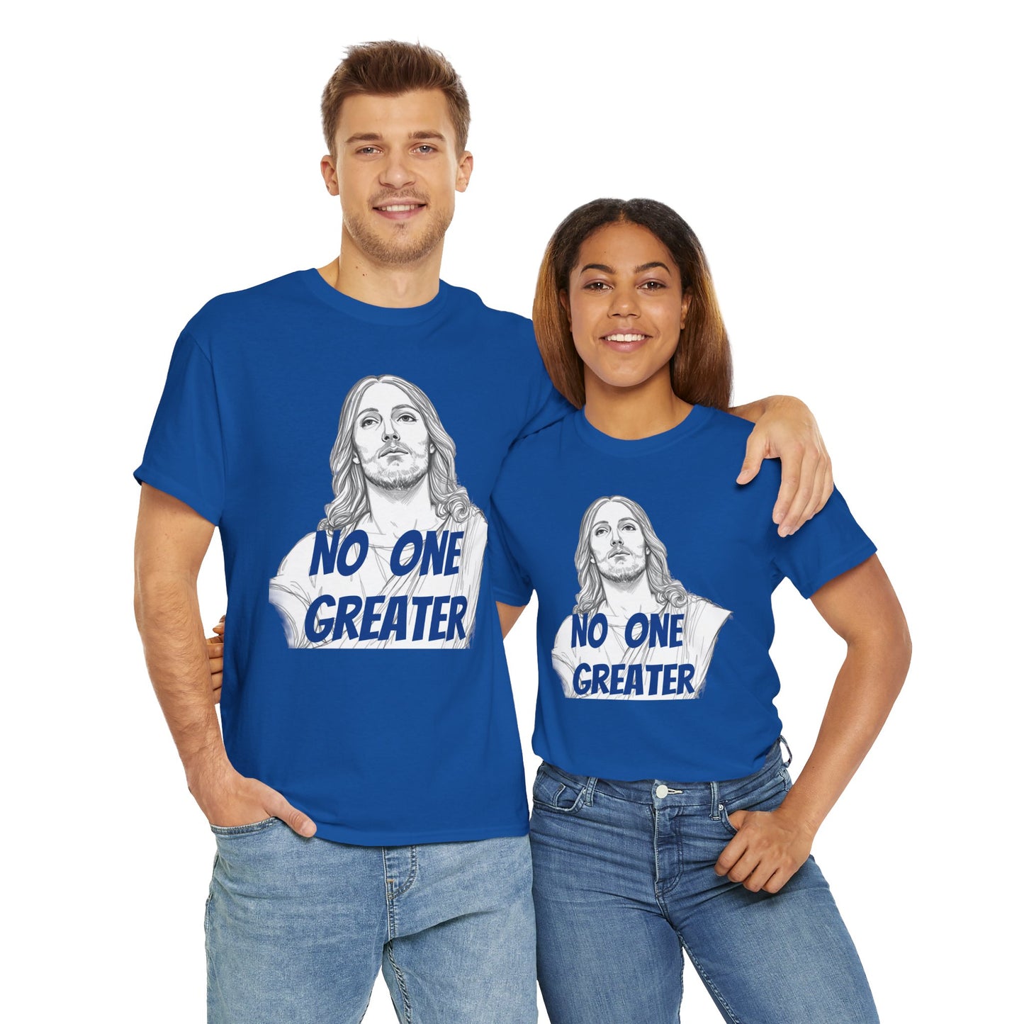 Inspirational Tee - NO ONE GREATER Unisex Heavy Cotton