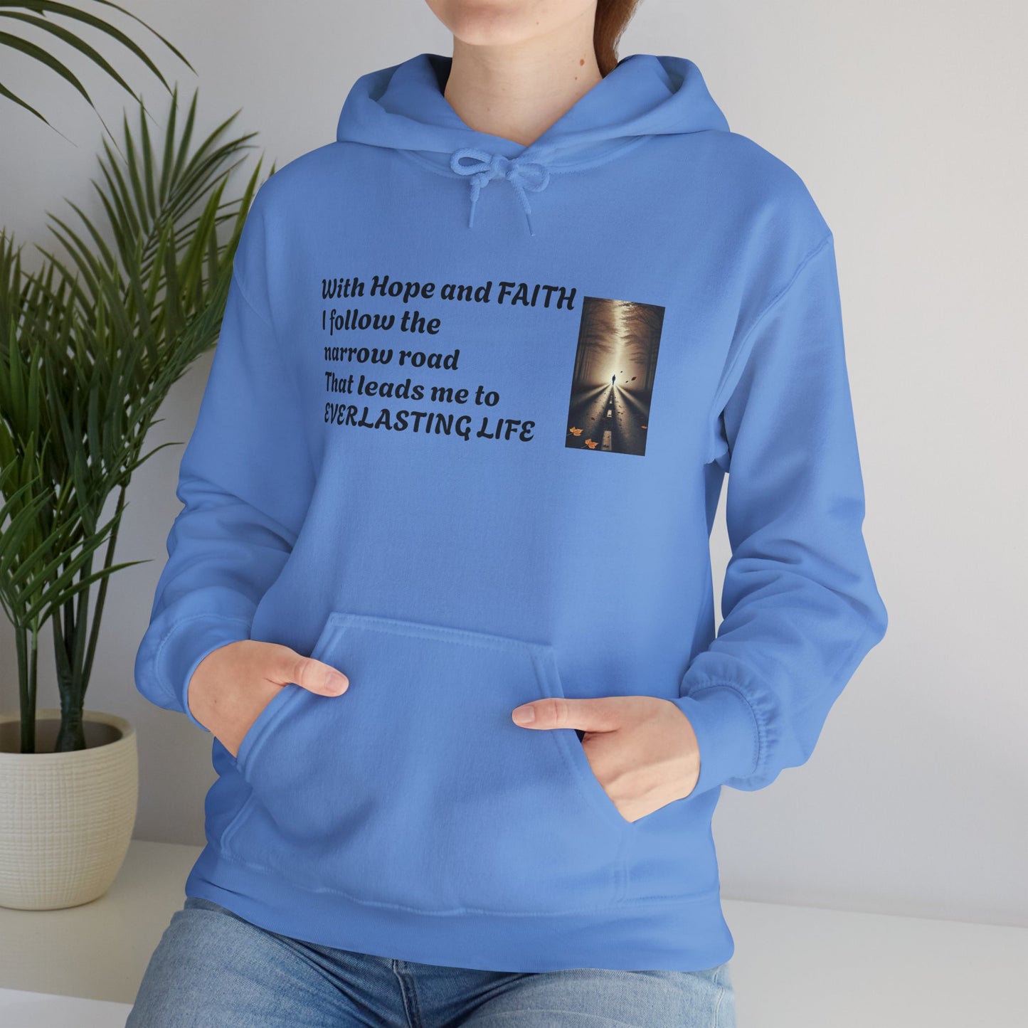 Inspirational Hoodie with HOPE and FAITH Design