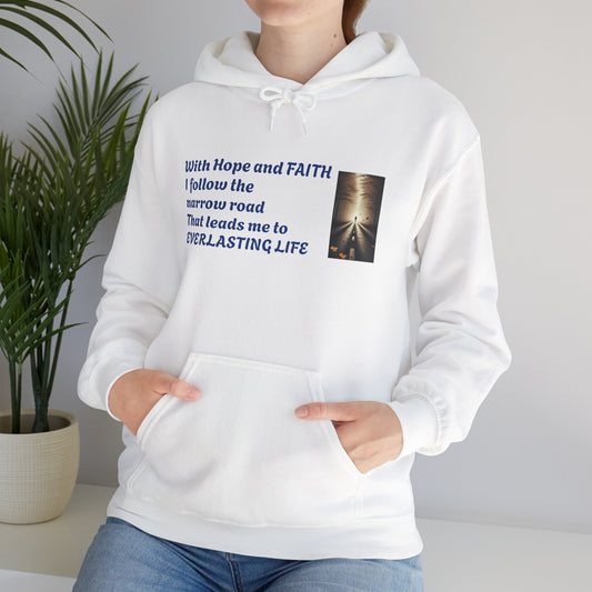 Inspirational Hoodie with HOPE and FAITH Design