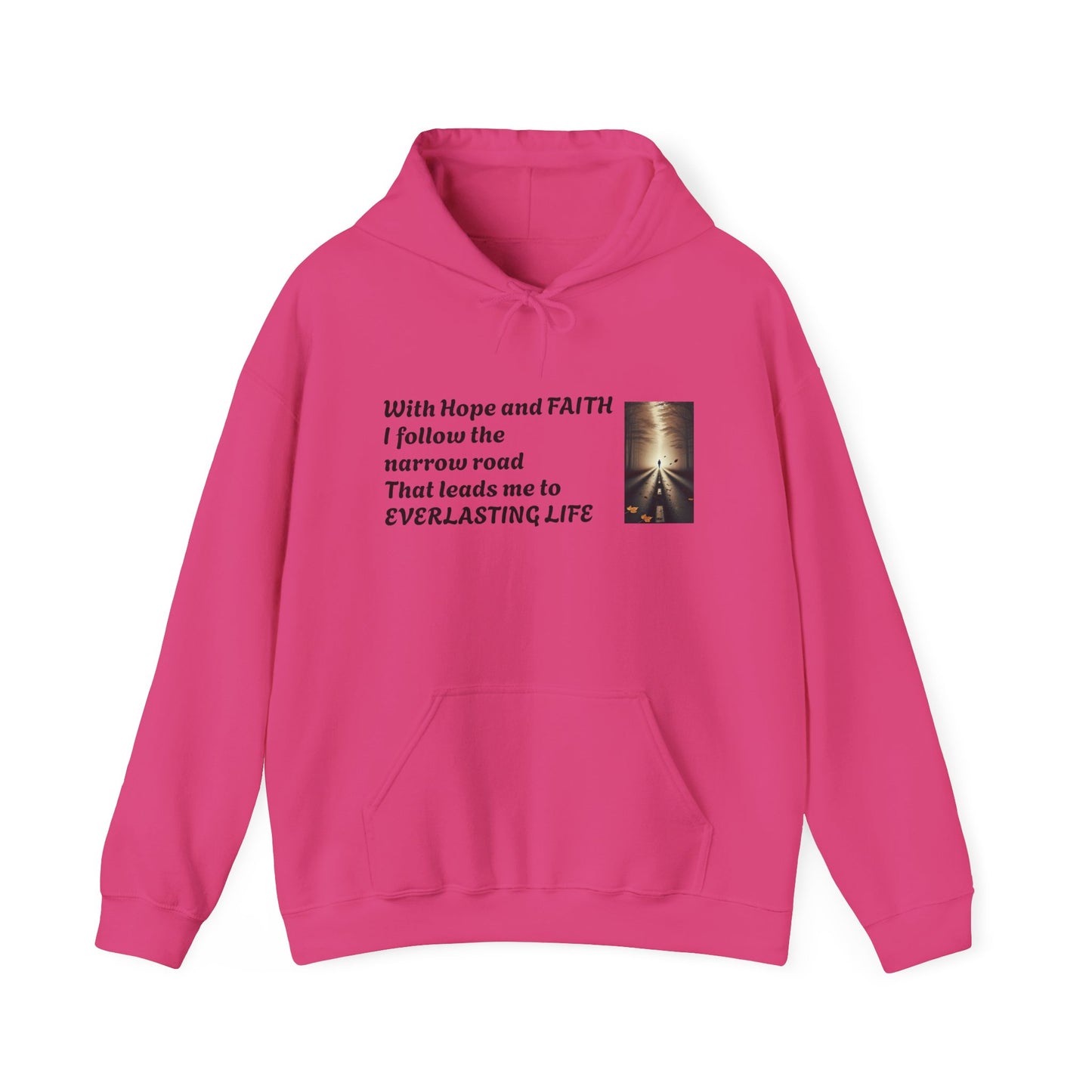 Inspirational Hoodie with HOPE and FAITH Design