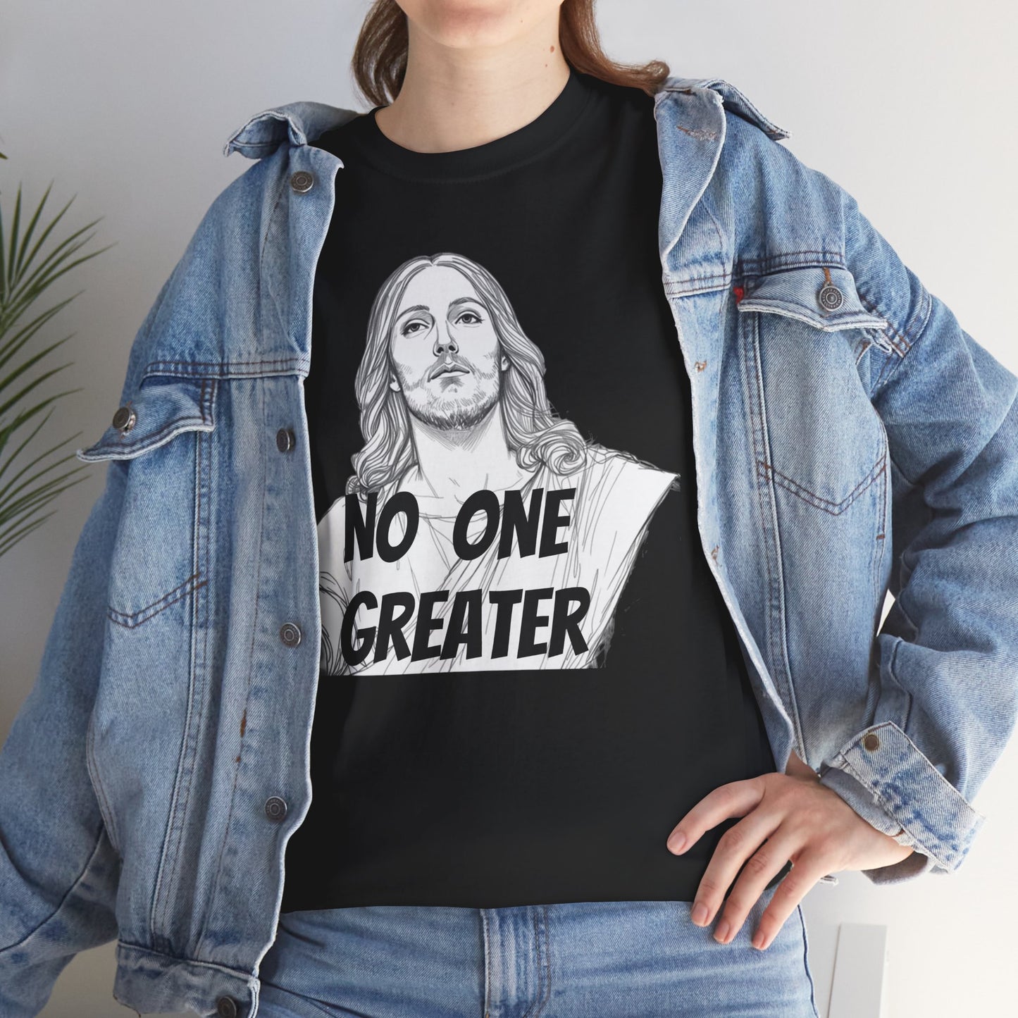 Inspirational Tee - NO ONE GREATER Unisex Heavy Cotton