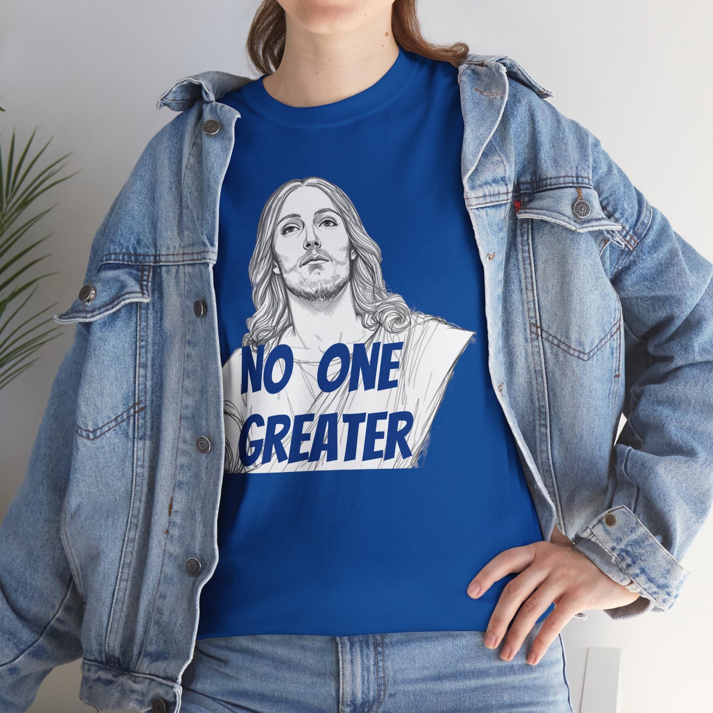 Inspirational Tee - NO ONE GREATER Unisex Heavy Cotton