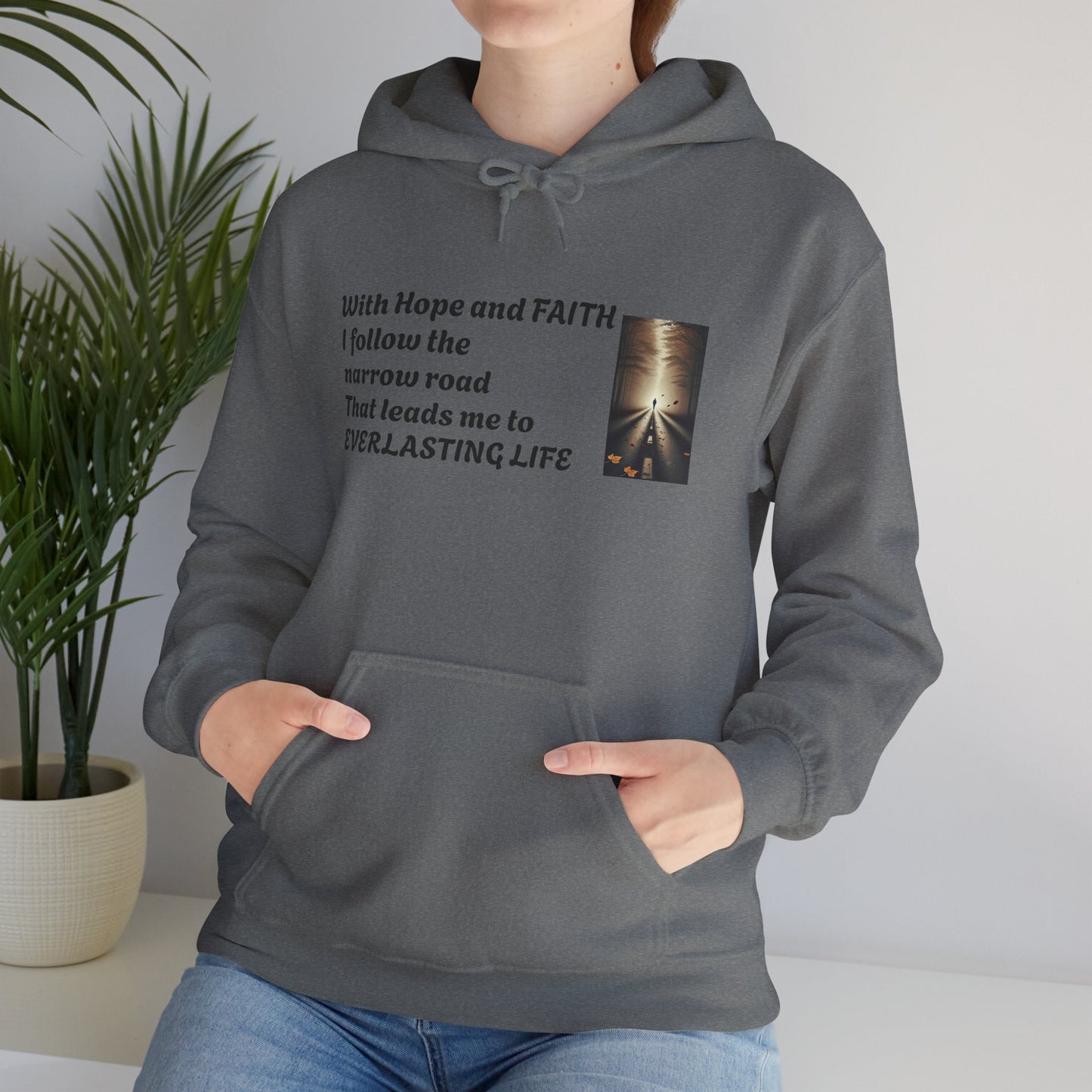 Inspirational Hoodie with HOPE and FAITH Design
