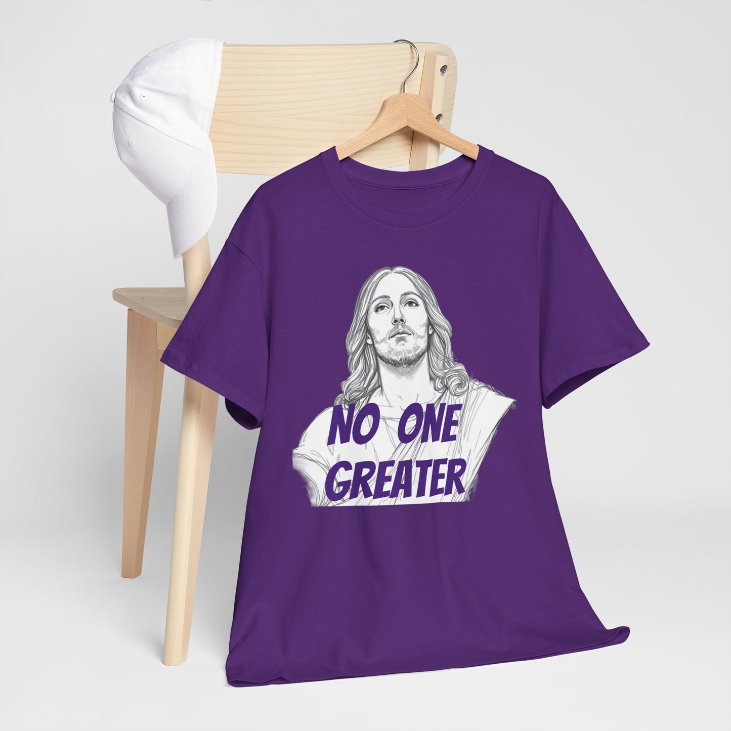 Inspirational Tee - NO ONE GREATER Unisex Heavy Cotton