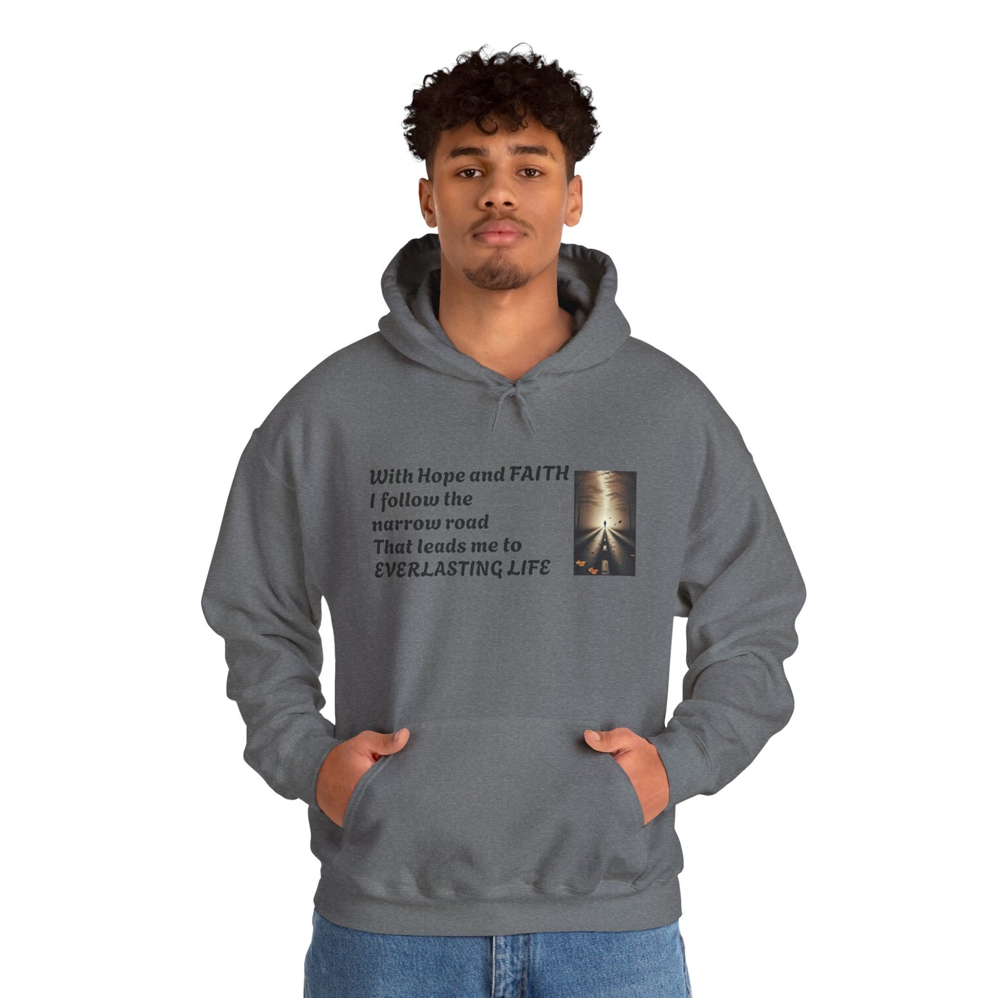 Inspirational Hoodie with HOPE and FAITH Design