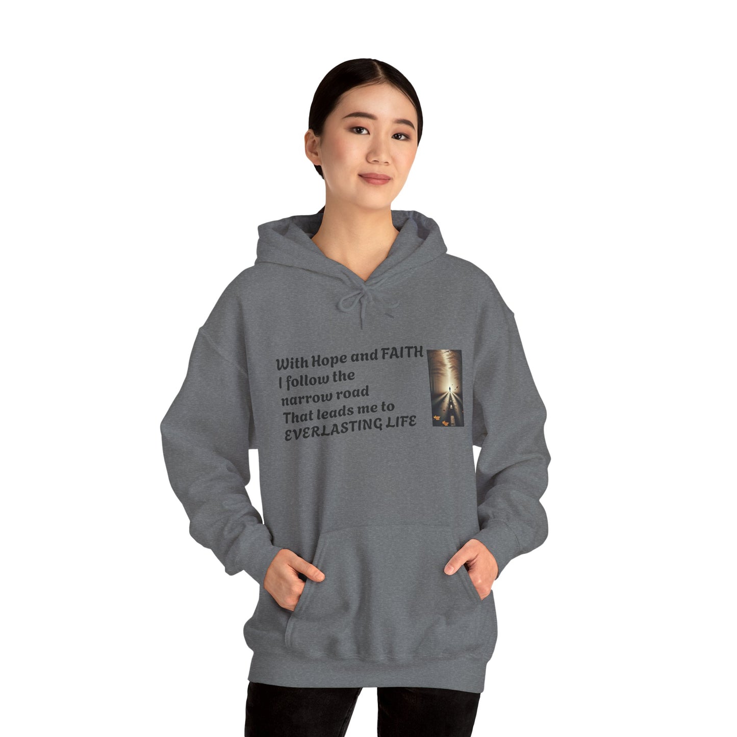 Inspirational Hoodie with HOPE and FAITH Design