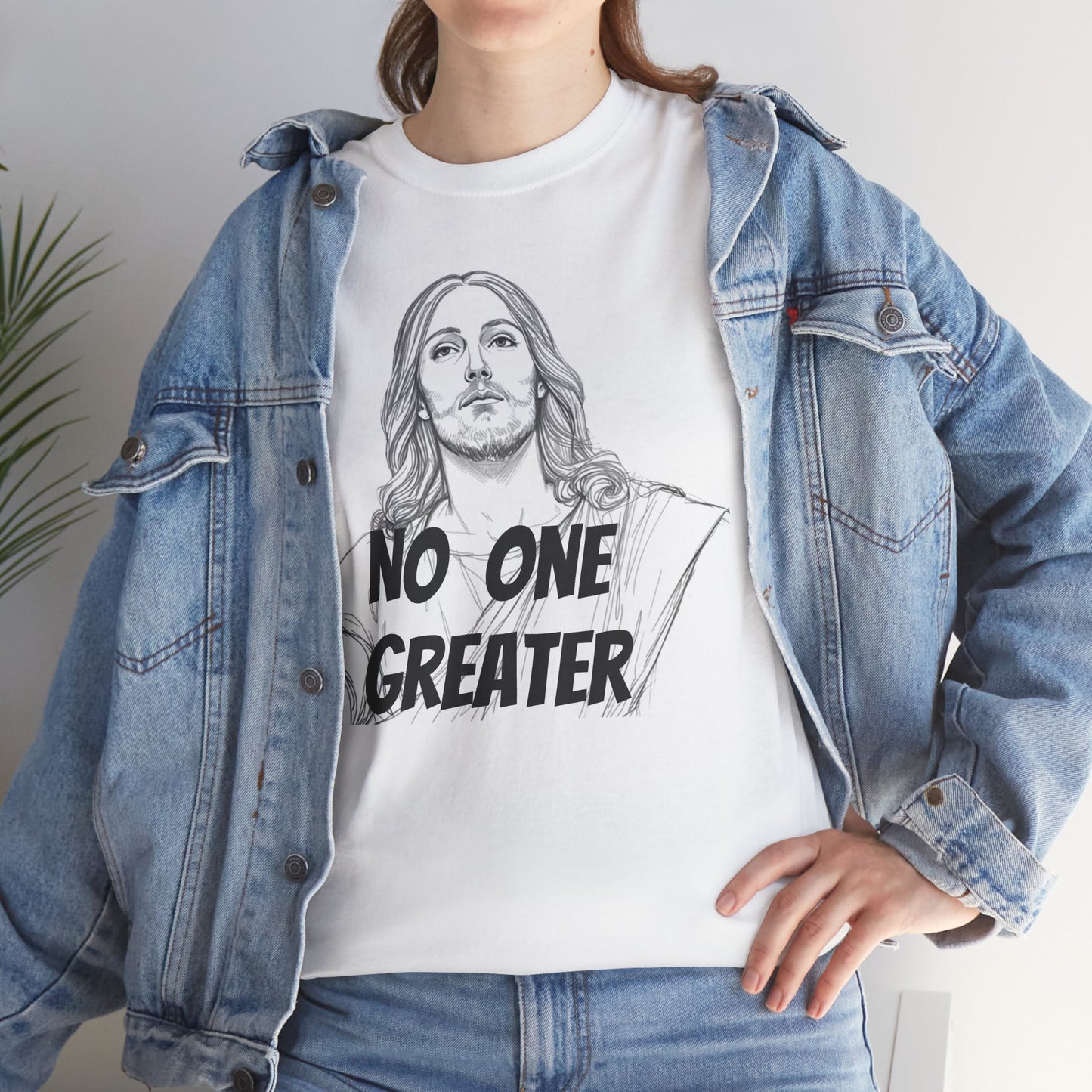 Inspirational Tee - NO ONE GREATER Unisex Heavy Cotton