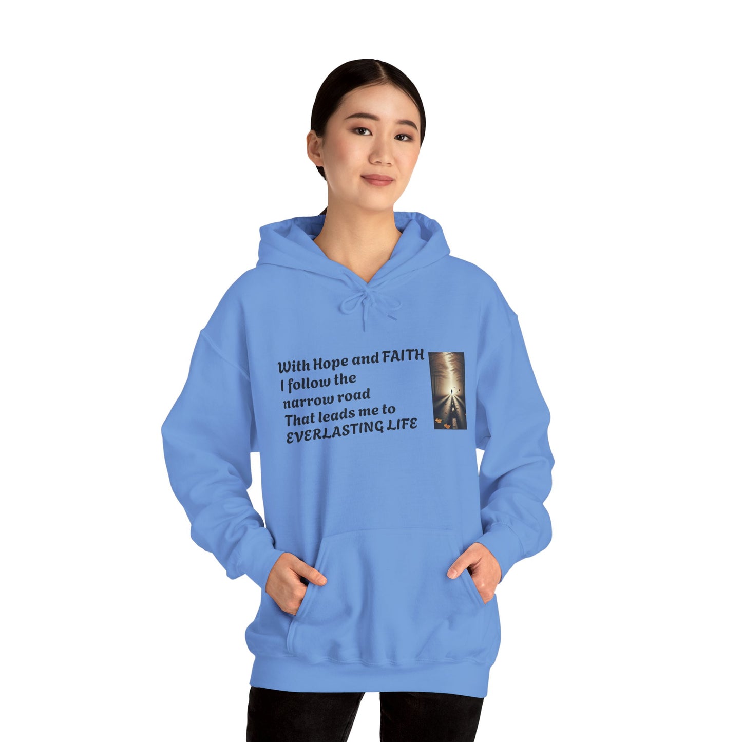 Inspirational Hoodie with HOPE and FAITH Design
