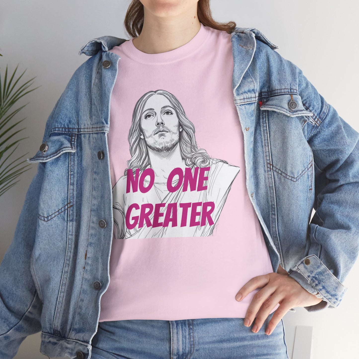 Inspirational Tee - NO ONE GREATER Unisex Heavy Cotton
