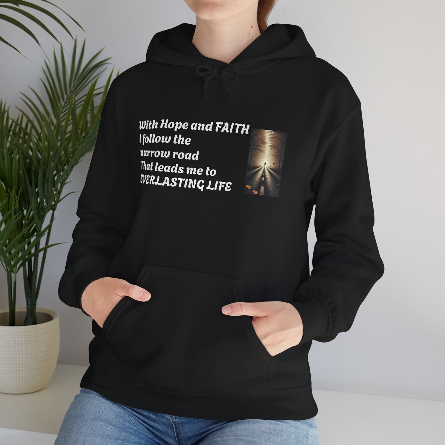 Inspirational Hoodie with HOPE and FAITH Design