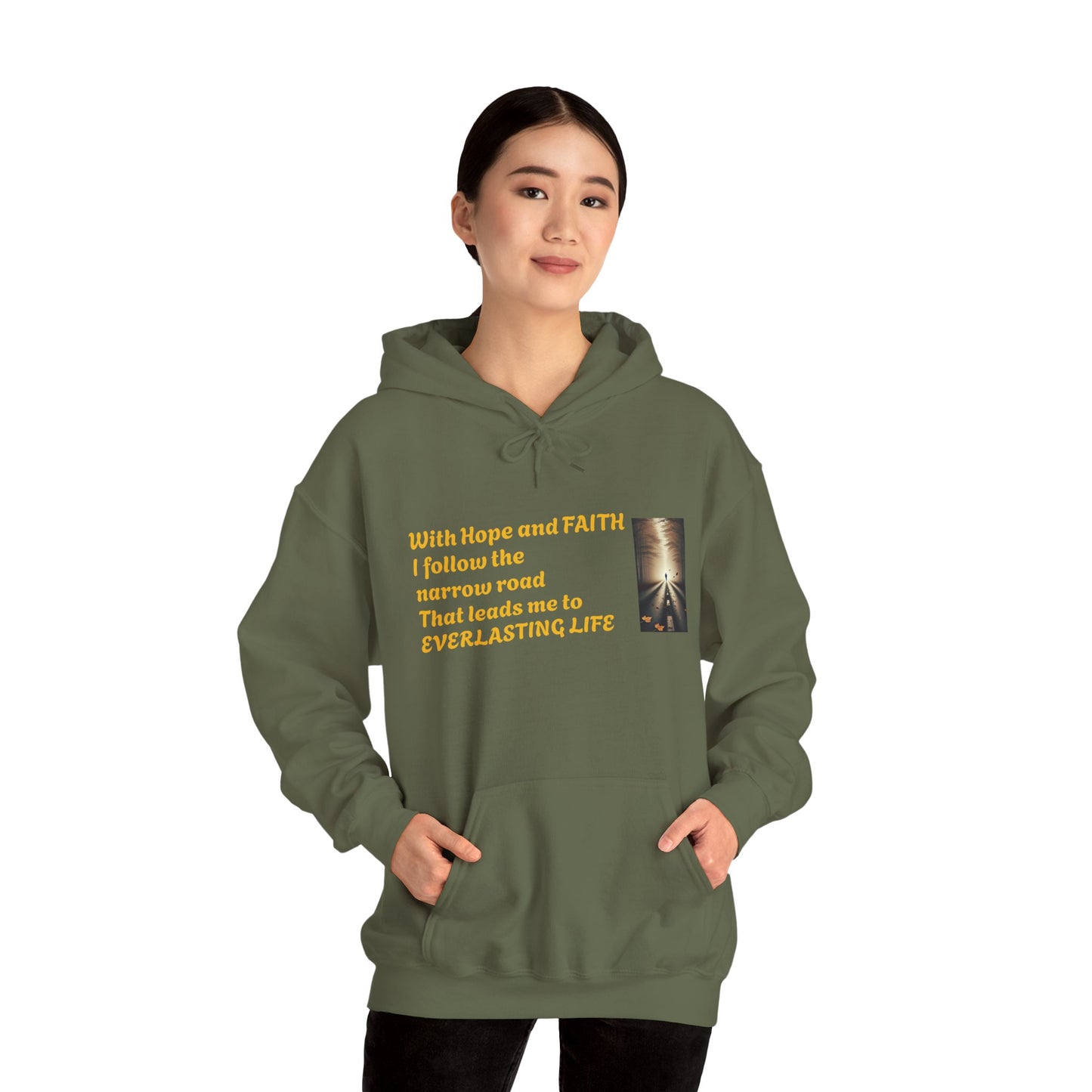Inspirational Hoodie with HOPE and FAITH Design