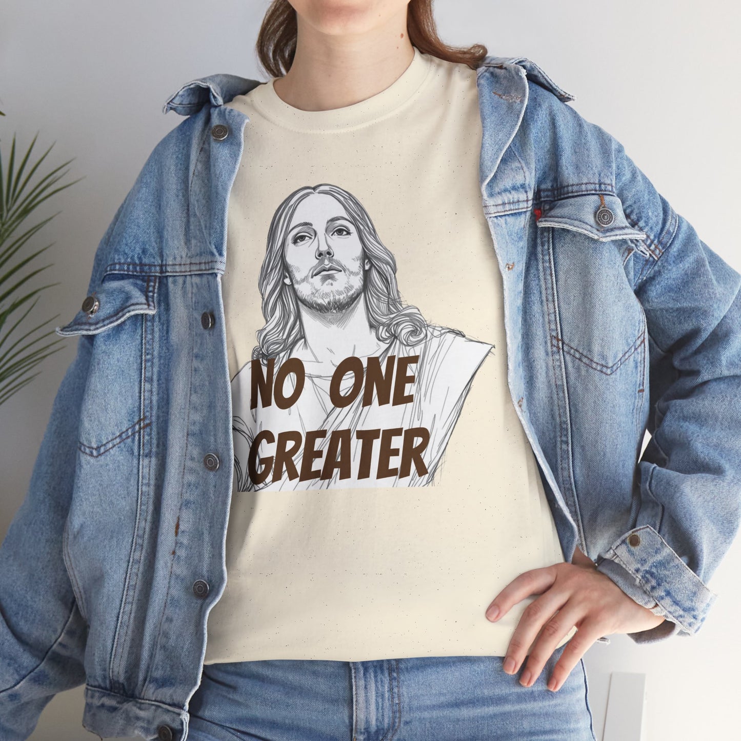 Inspirational Tee - NO ONE GREATER Unisex Heavy Cotton