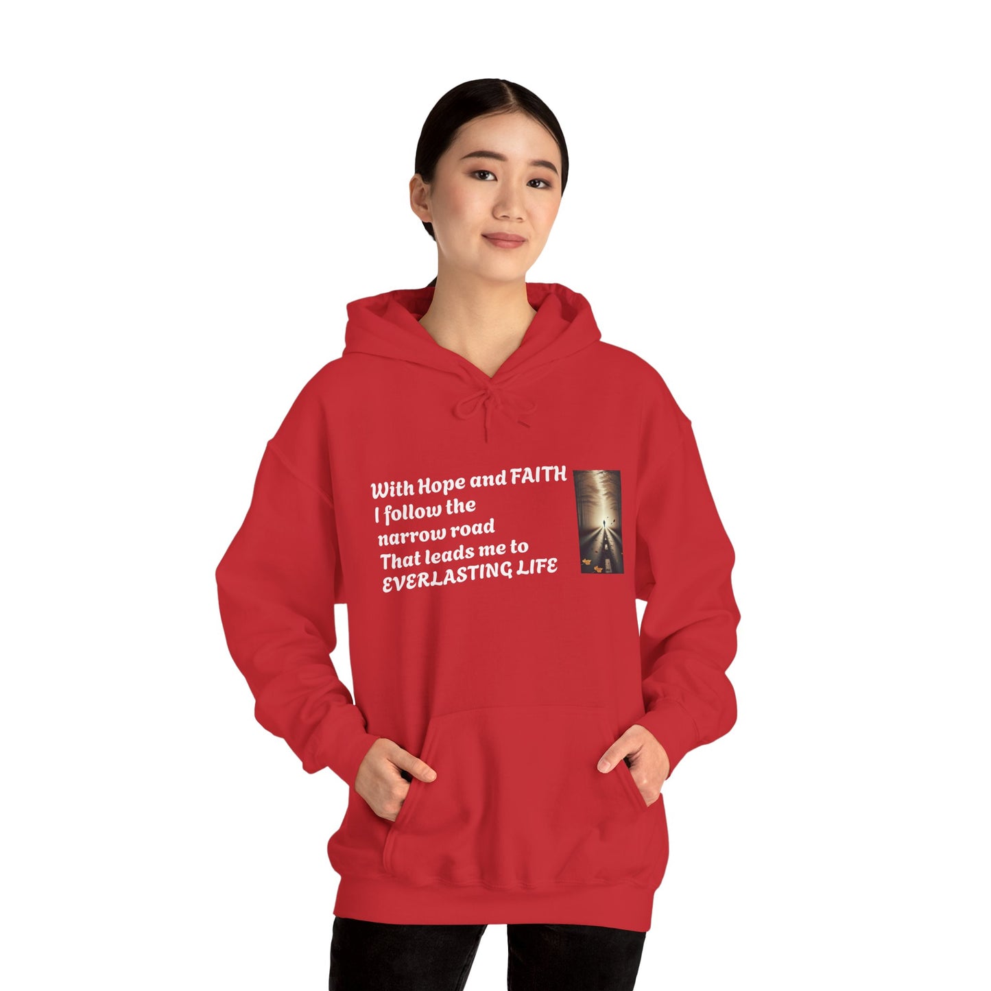 Inspirational Hoodie with HOPE and FAITH Design