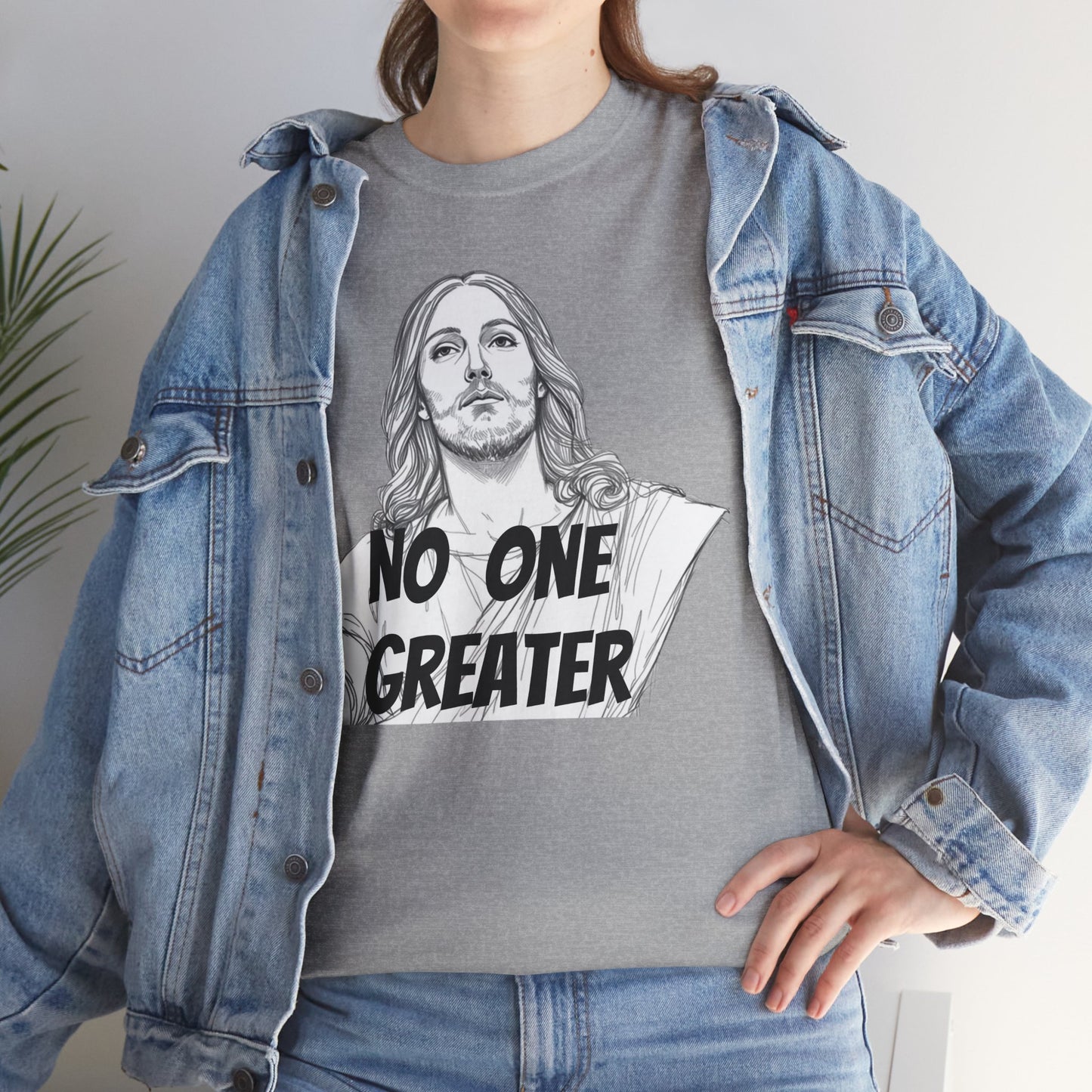 Inspirational Tee - NO ONE GREATER Unisex Heavy Cotton