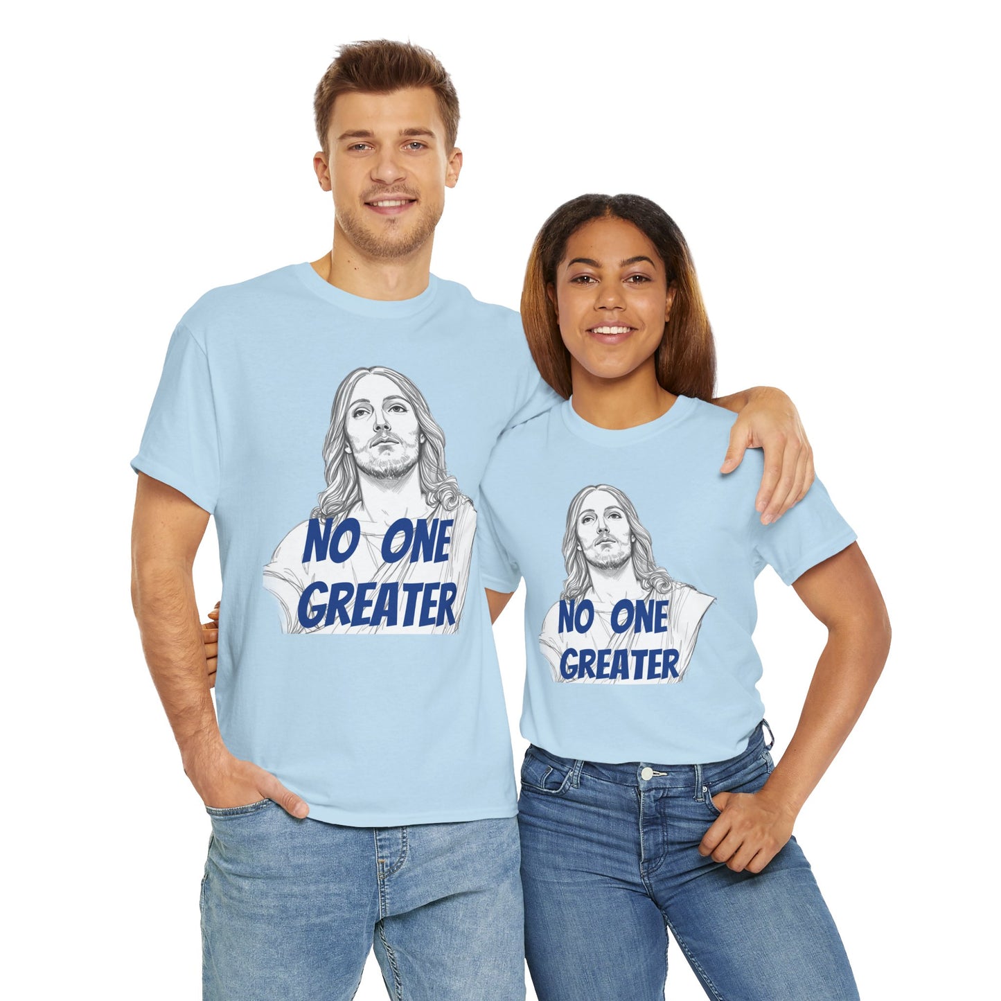 Inspirational Tee - NO ONE GREATER Unisex Heavy Cotton