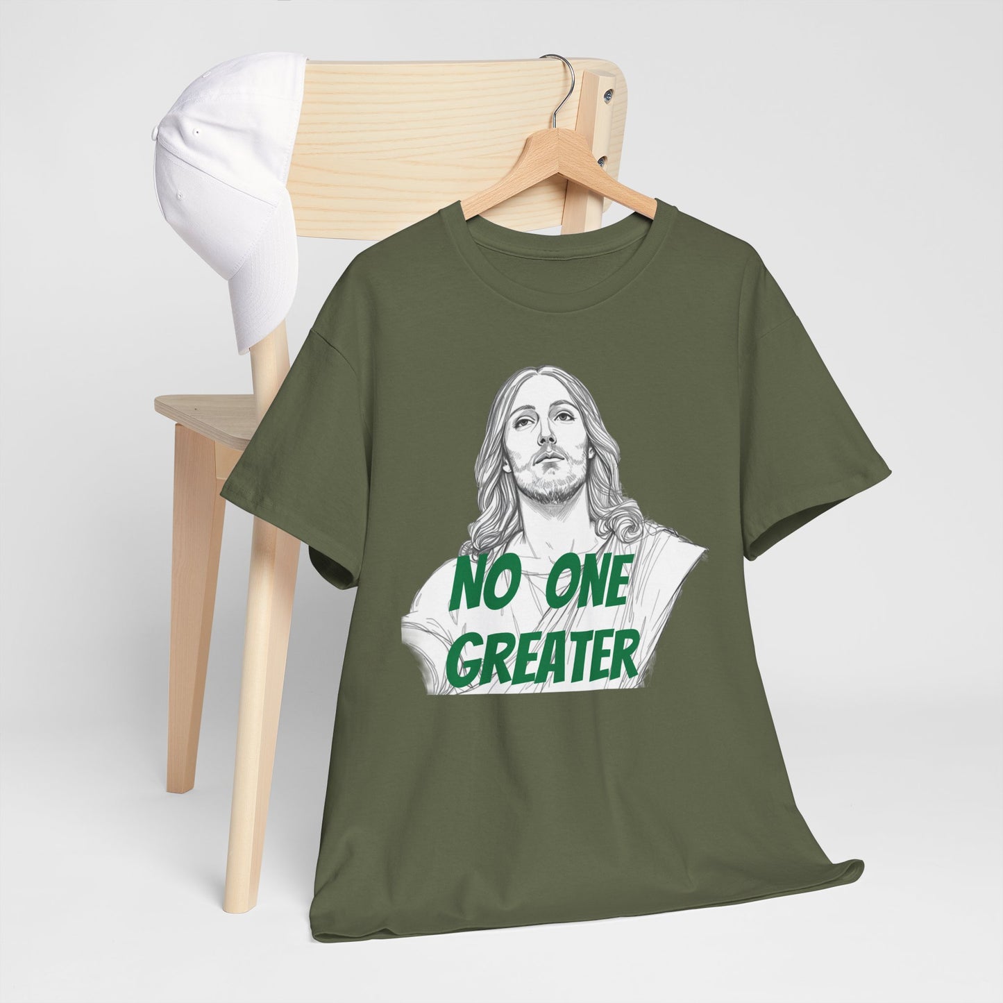 Inspirational Tee - NO ONE GREATER Unisex Heavy Cotton