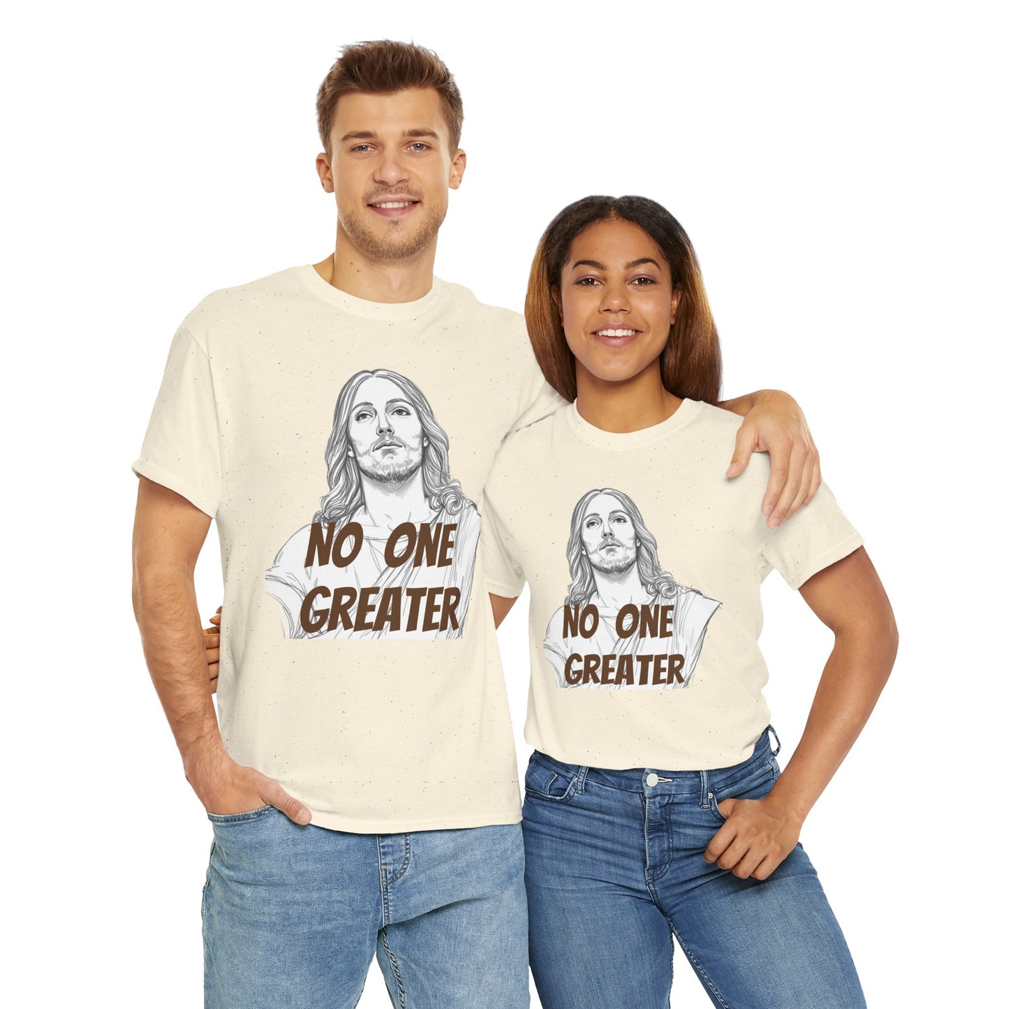 Inspirational Tee - NO ONE GREATER Unisex Heavy Cotton