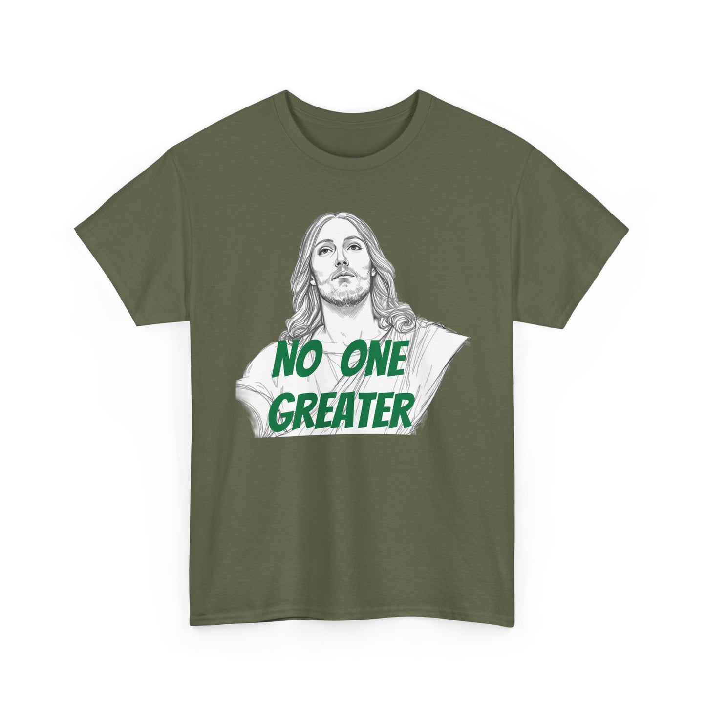 Inspirational Tee - NO ONE GREATER Unisex Heavy Cotton