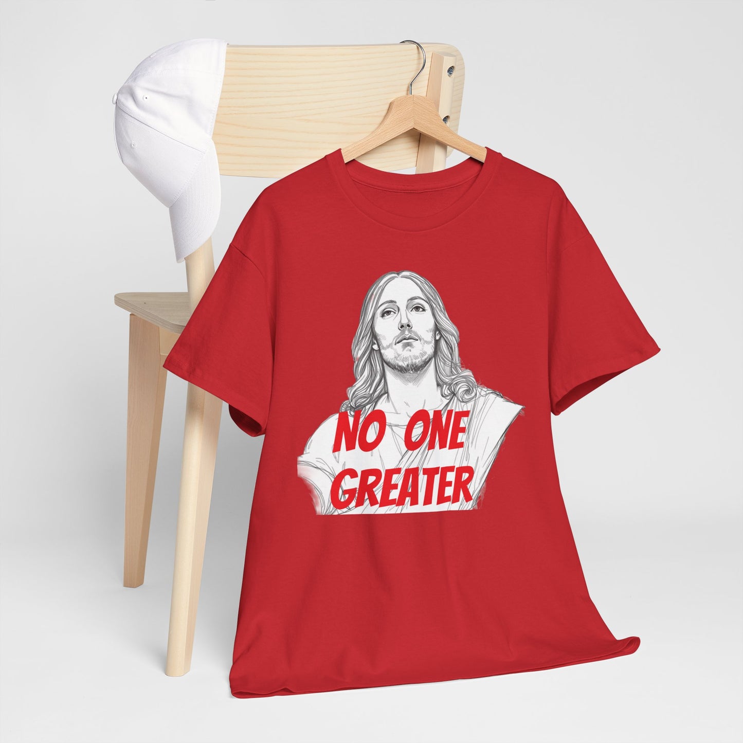 Inspirational Tee - NO ONE GREATER Unisex Heavy Cotton