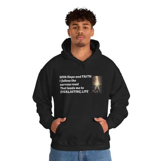 Inspirational Hoodie with HOPE and FAITH Design