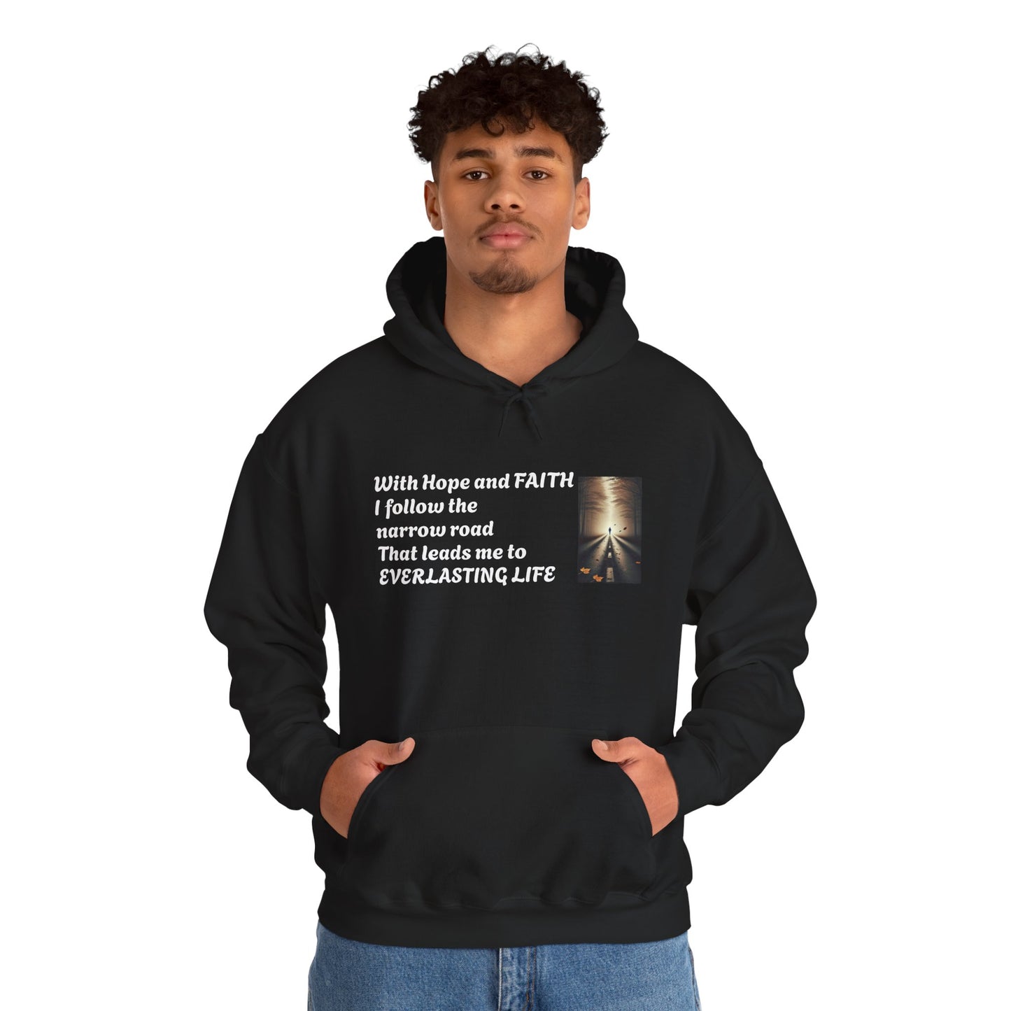 Inspirational Hoodie with HOPE and FAITH Design